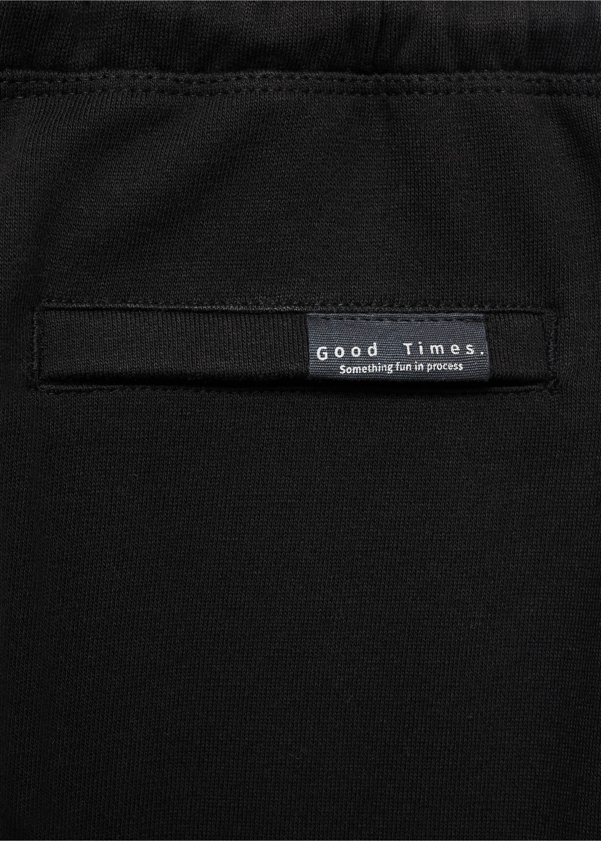 Cargo joggers with drawstring - Details of the article 0, Black. Ref: 17033288-00.