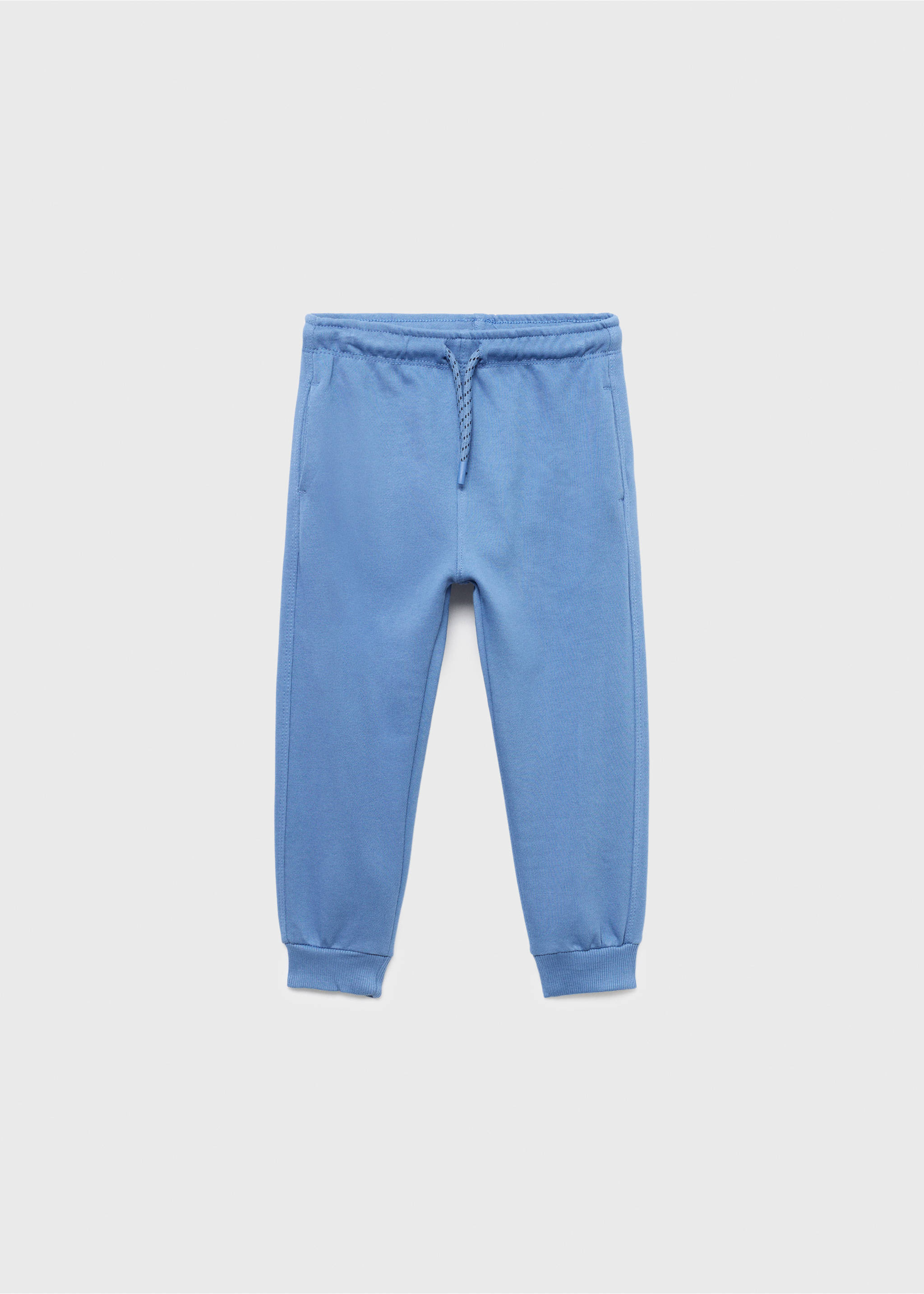 Cotton jogger-style trousers - Article without model, Vibrant blue. Ref: 17033289-00.