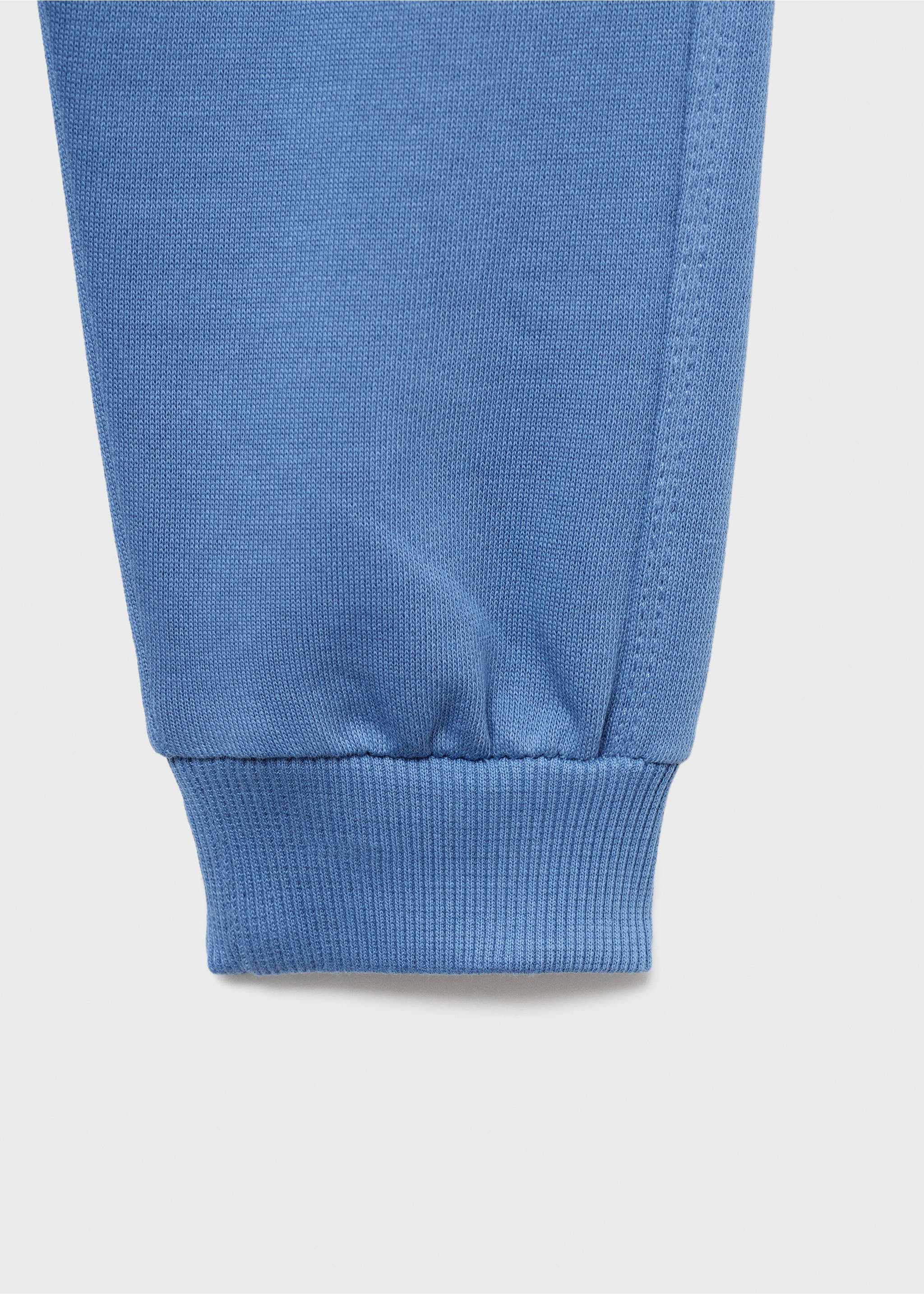 Cotton jogger-style trousers - Details of the article 8, Vibrant blue. Ref: 17033289-00.