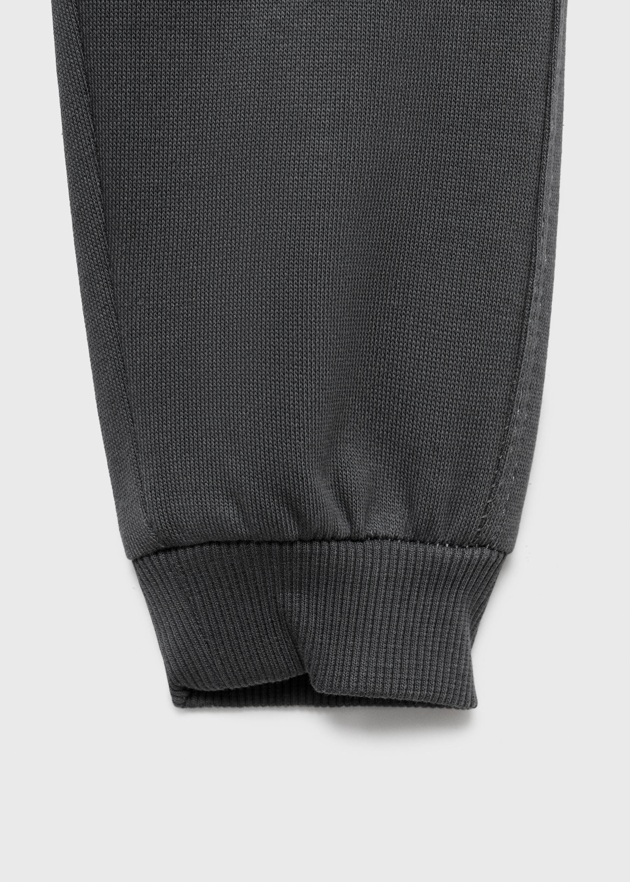 Cotton jogger-style trousers - Details of the article 8