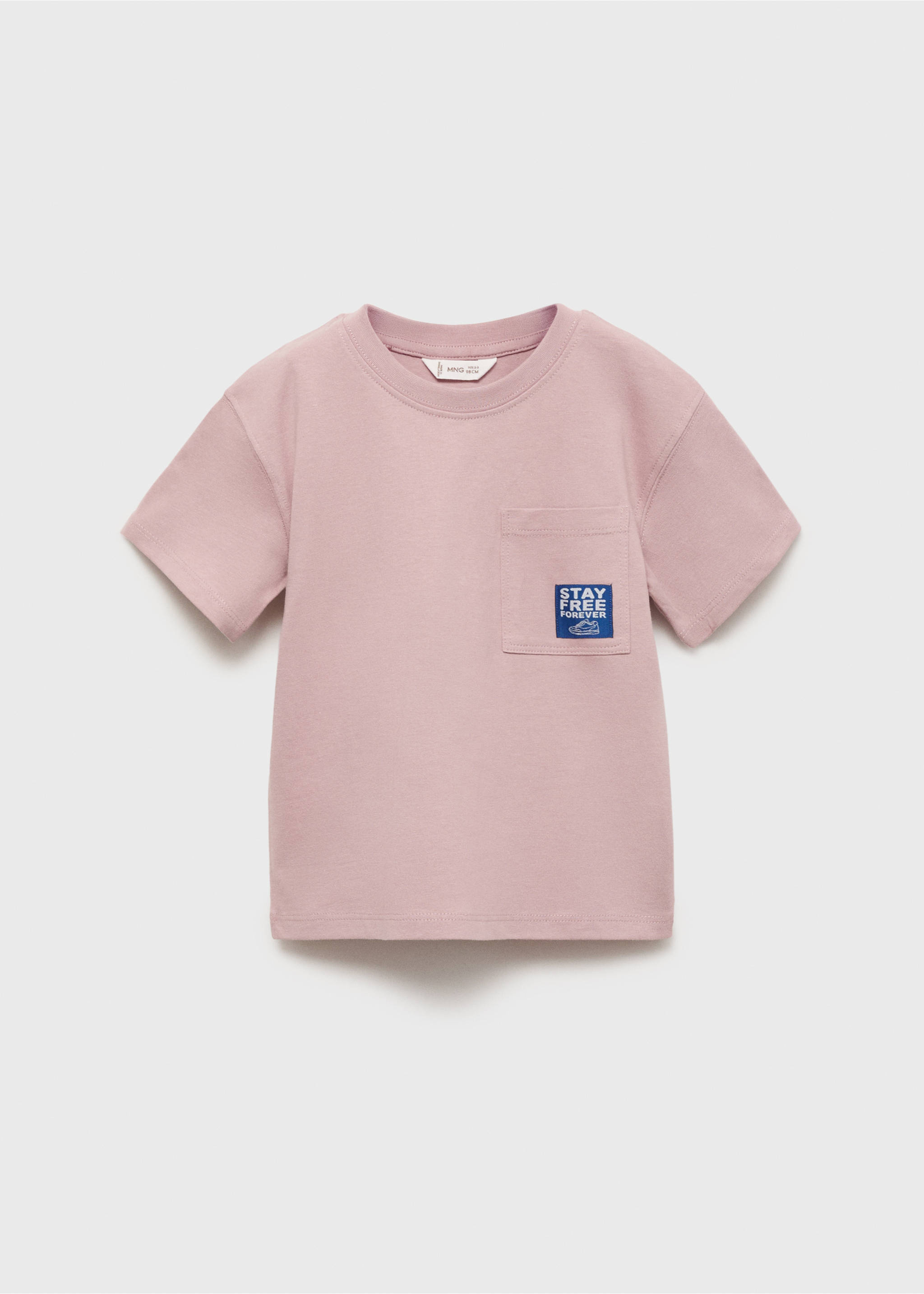 T-shirt coton imprimé - Article sans modèle, Rose pâle. Ref: 17033294-00.