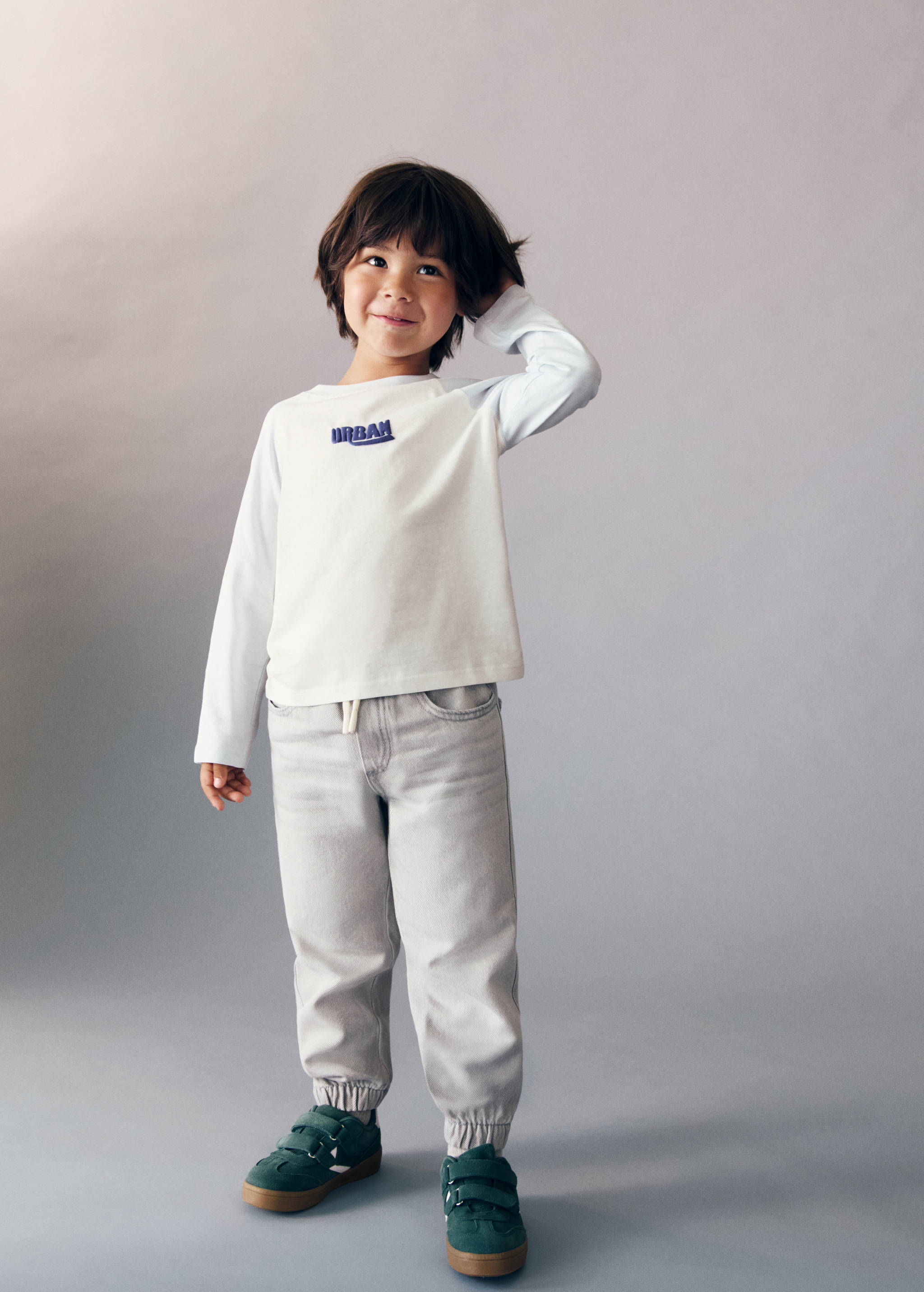 T-shirt combiné imprimé - Plan général