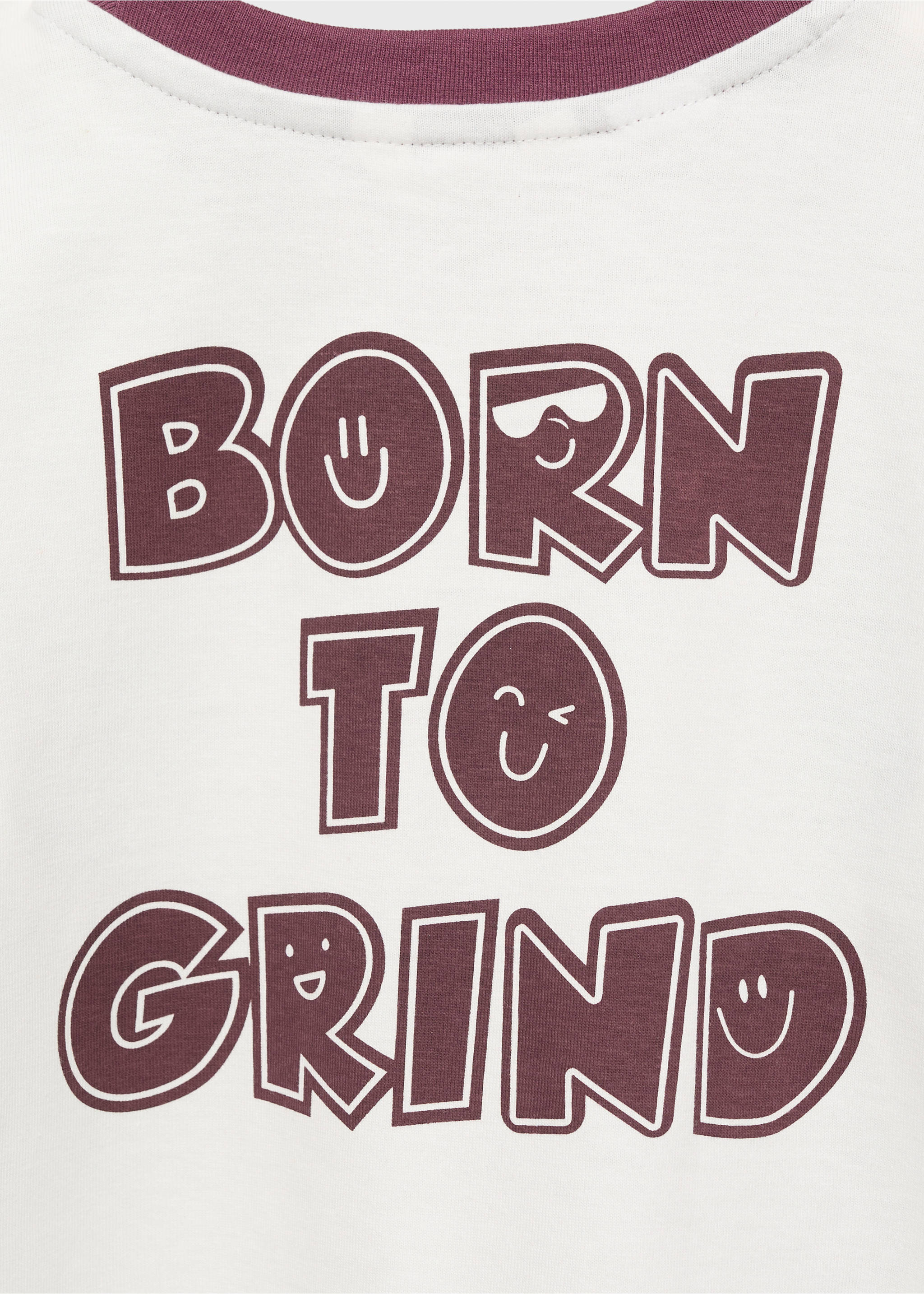 Embroidered logo T-shirt - Details of the article 0, Wine. Ref: 17033296-00.