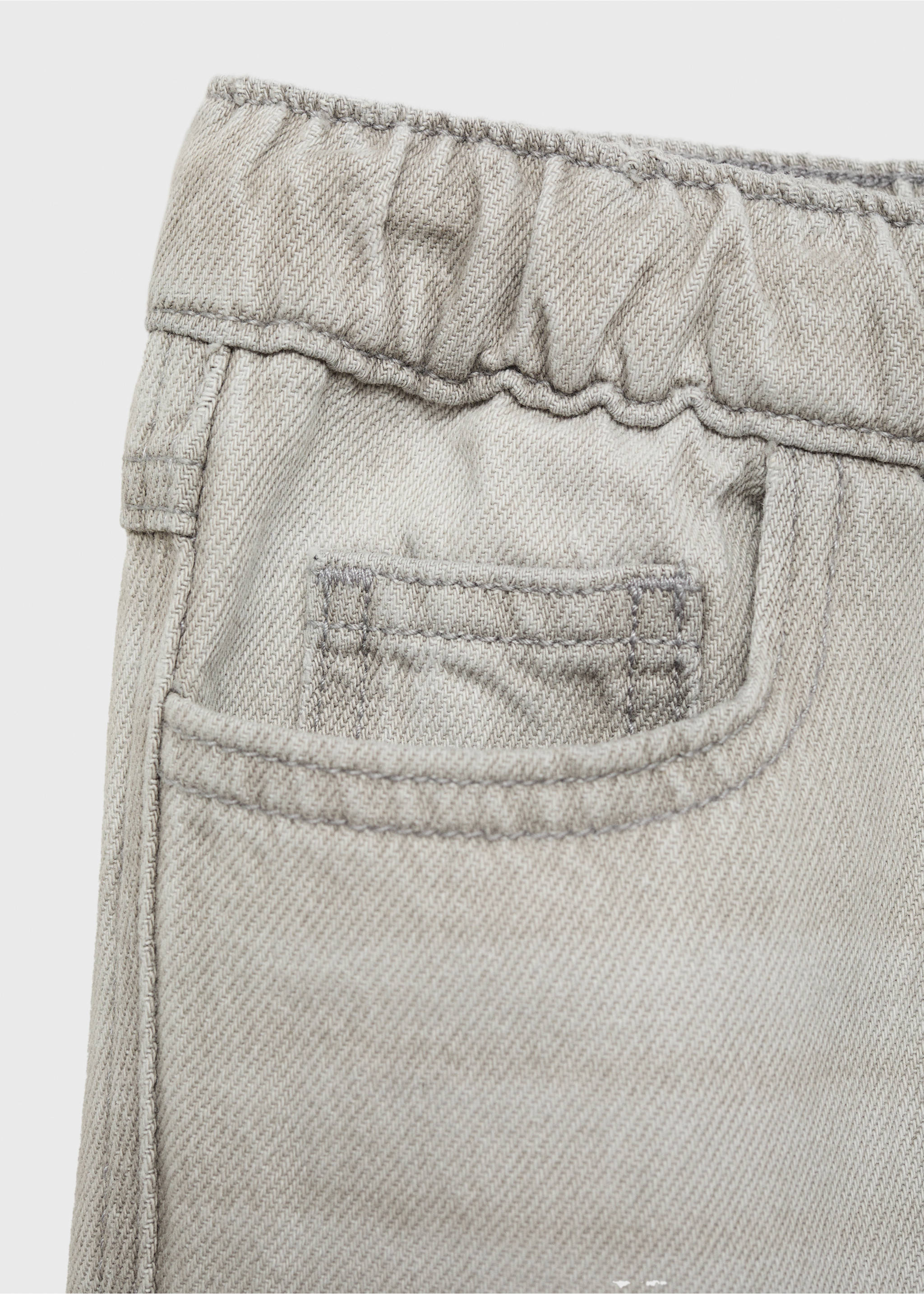 Jogger-style jeans - Details of the article 8, Denim Grey. Ref: 17033304-00.