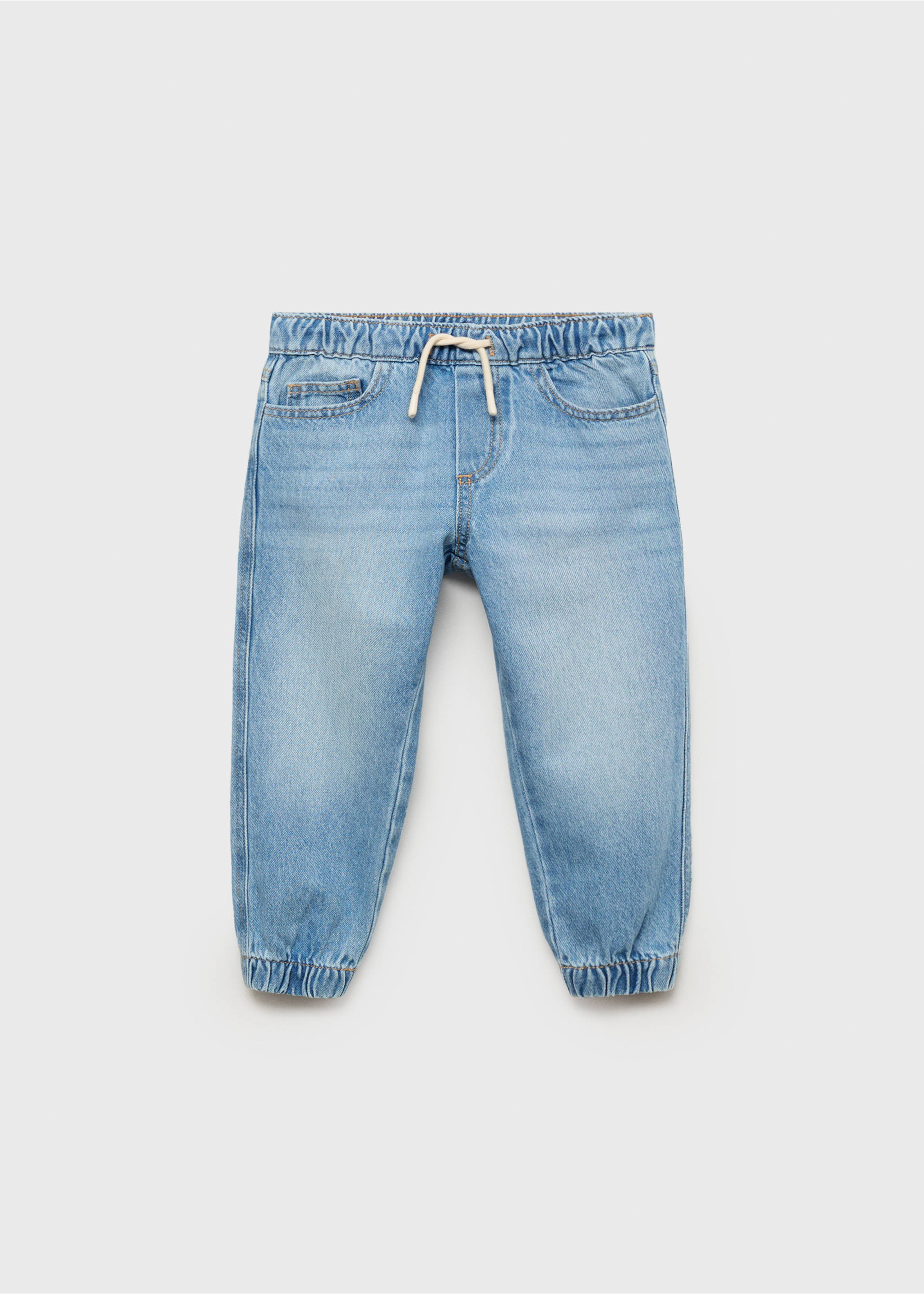 Jogger-style jeans - Article without model, Medium Blue. Ref: 17033304-00.