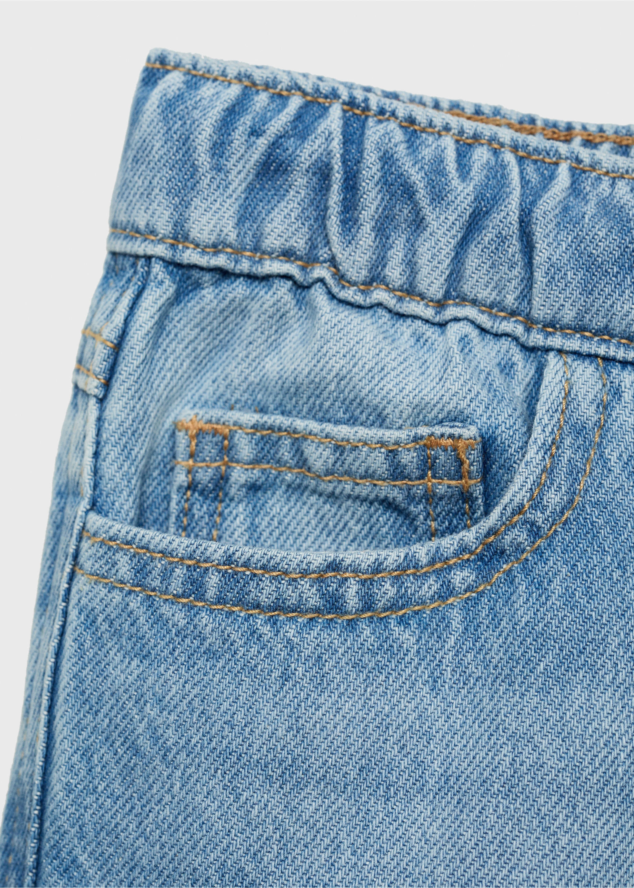 Jogger-style jeans - Details of the article 8, Medium Blue. Ref: 17033304-00.