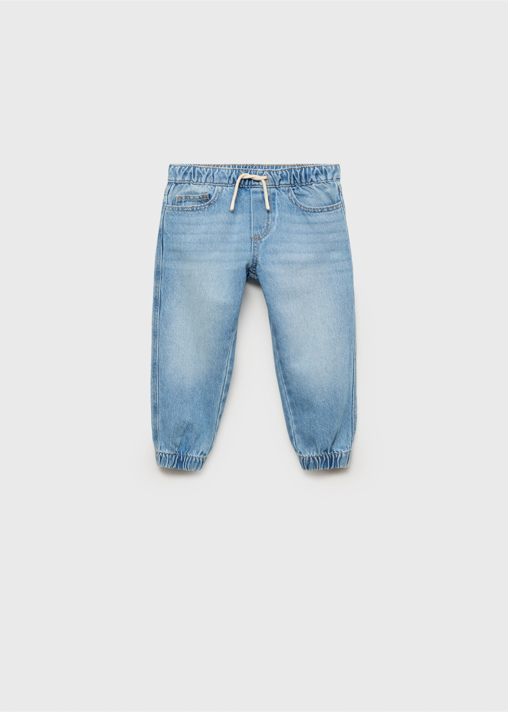 Jogger-style jeans - Article without model, Medium Blue. Ref: 17033304-00.