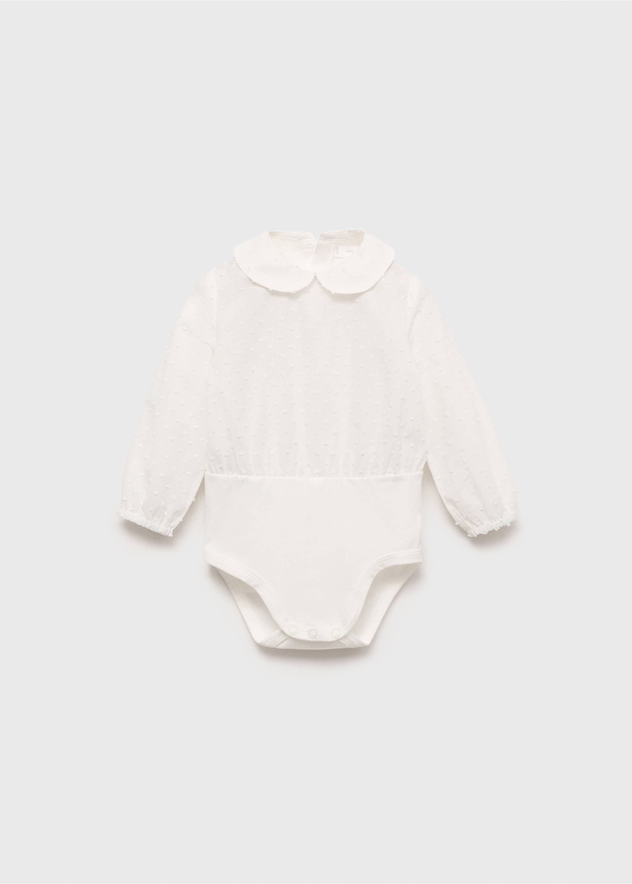 Baby-neck bodysuit - Article without model, Off White. Ref: 17033307-00.