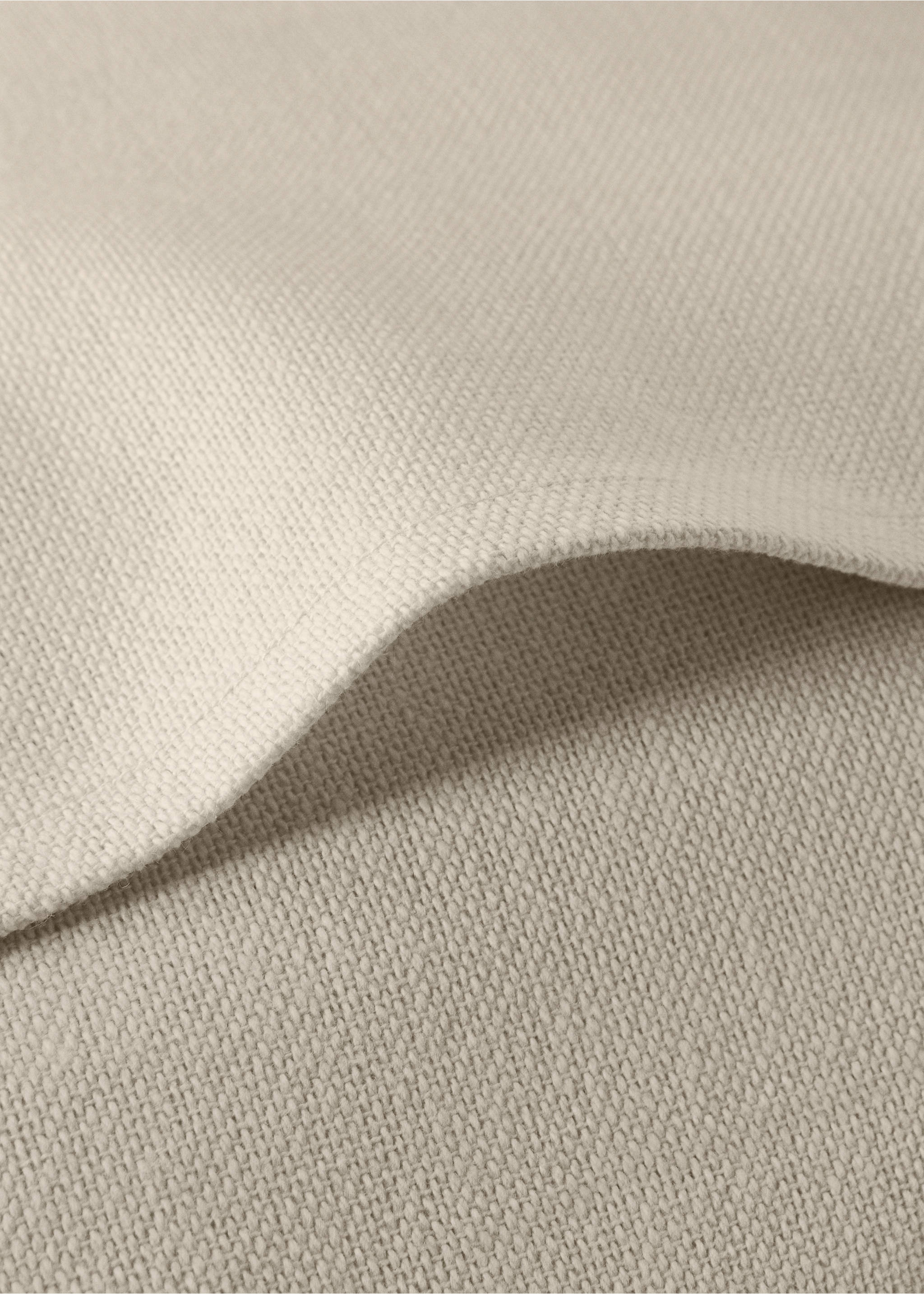 Cushion cover with structure, 45x45 cm - Details of the article 4, Sand. Ref: 17033312-00.