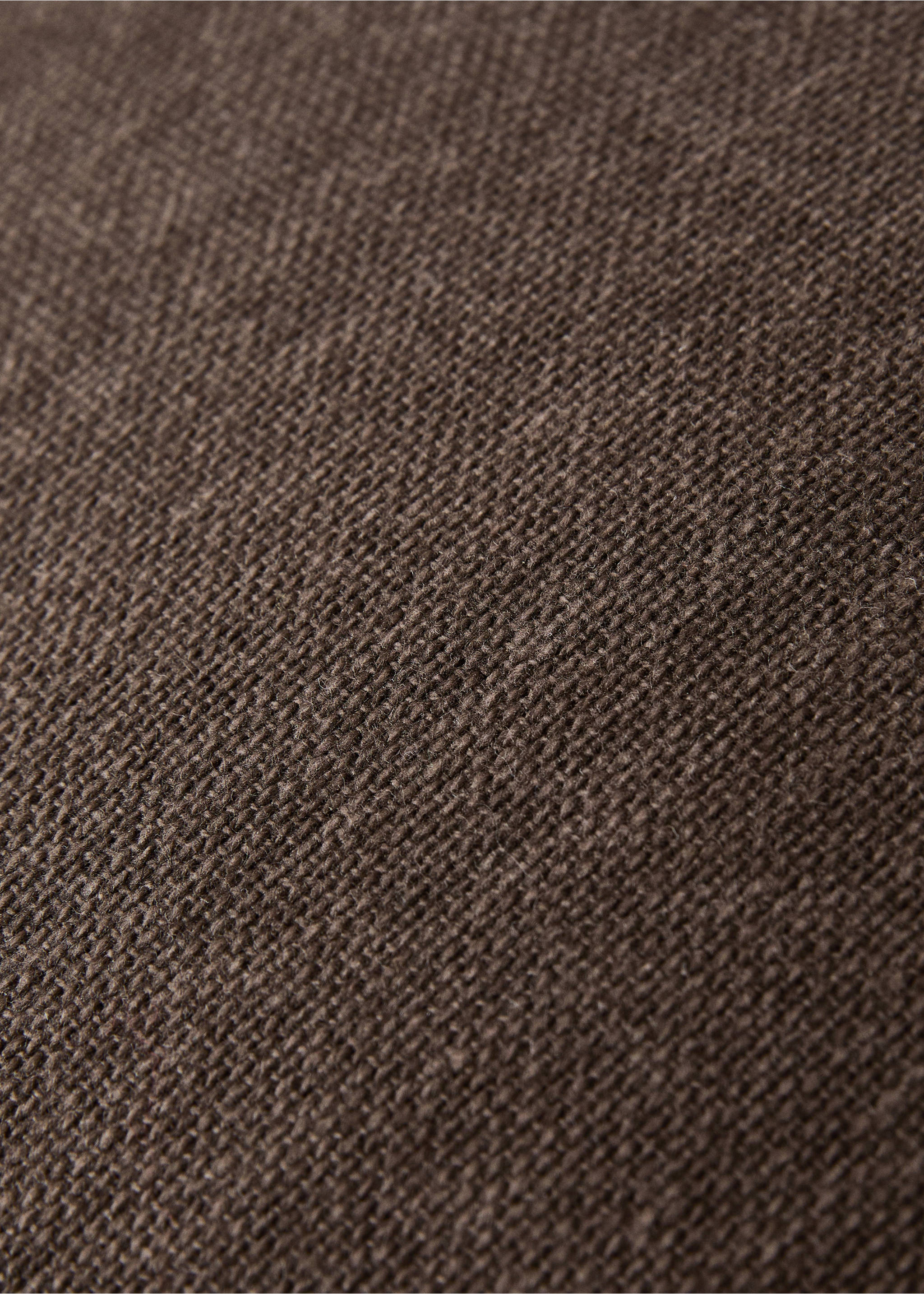 Cushion cover with structure, 45x45 cm - Details of the article 2, Chocolate. Ref: 17033312-00.