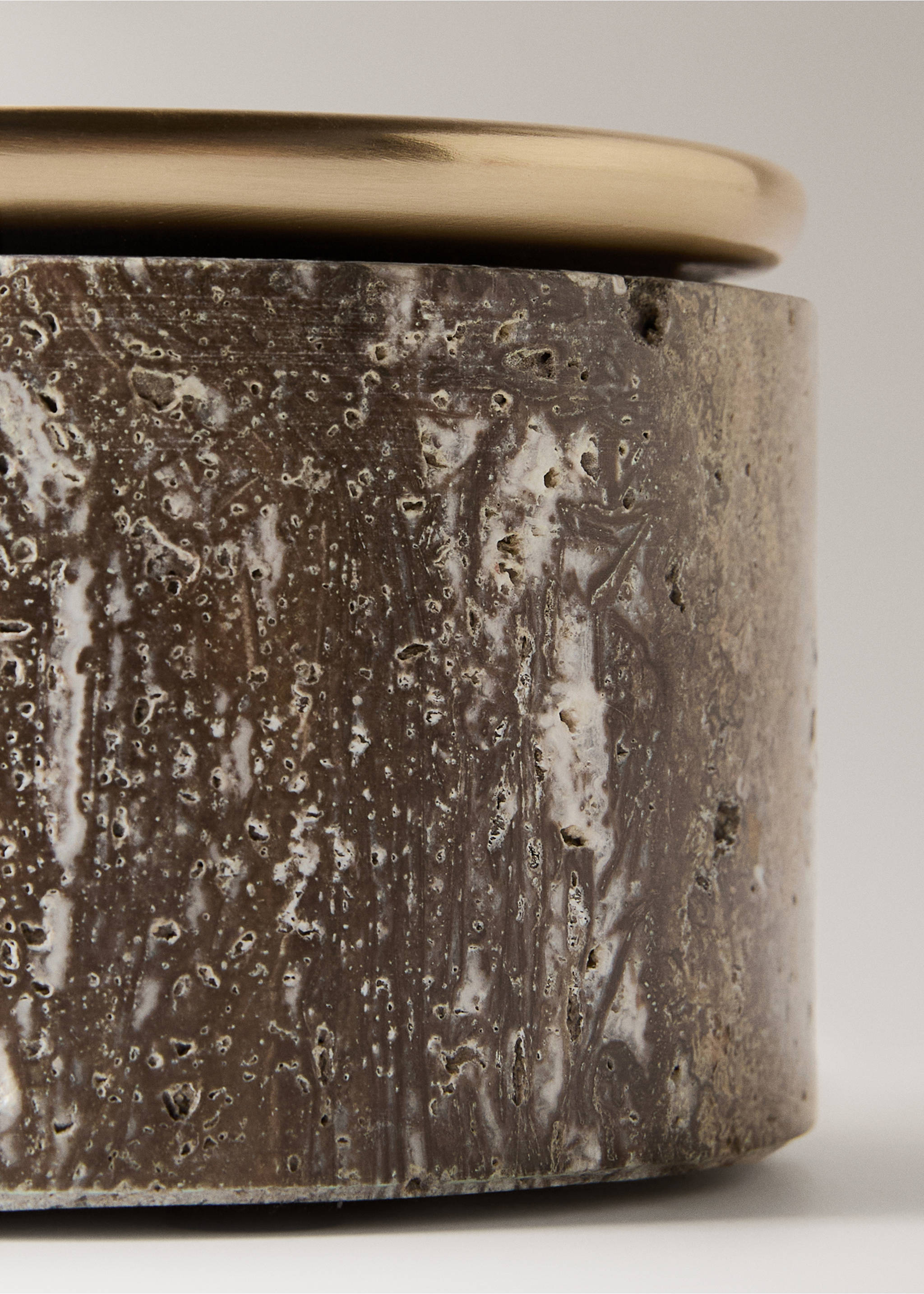 Deko-Kiste aus Marmor - Detail des Artikels 1, Grau. Ref: 17033313-00.