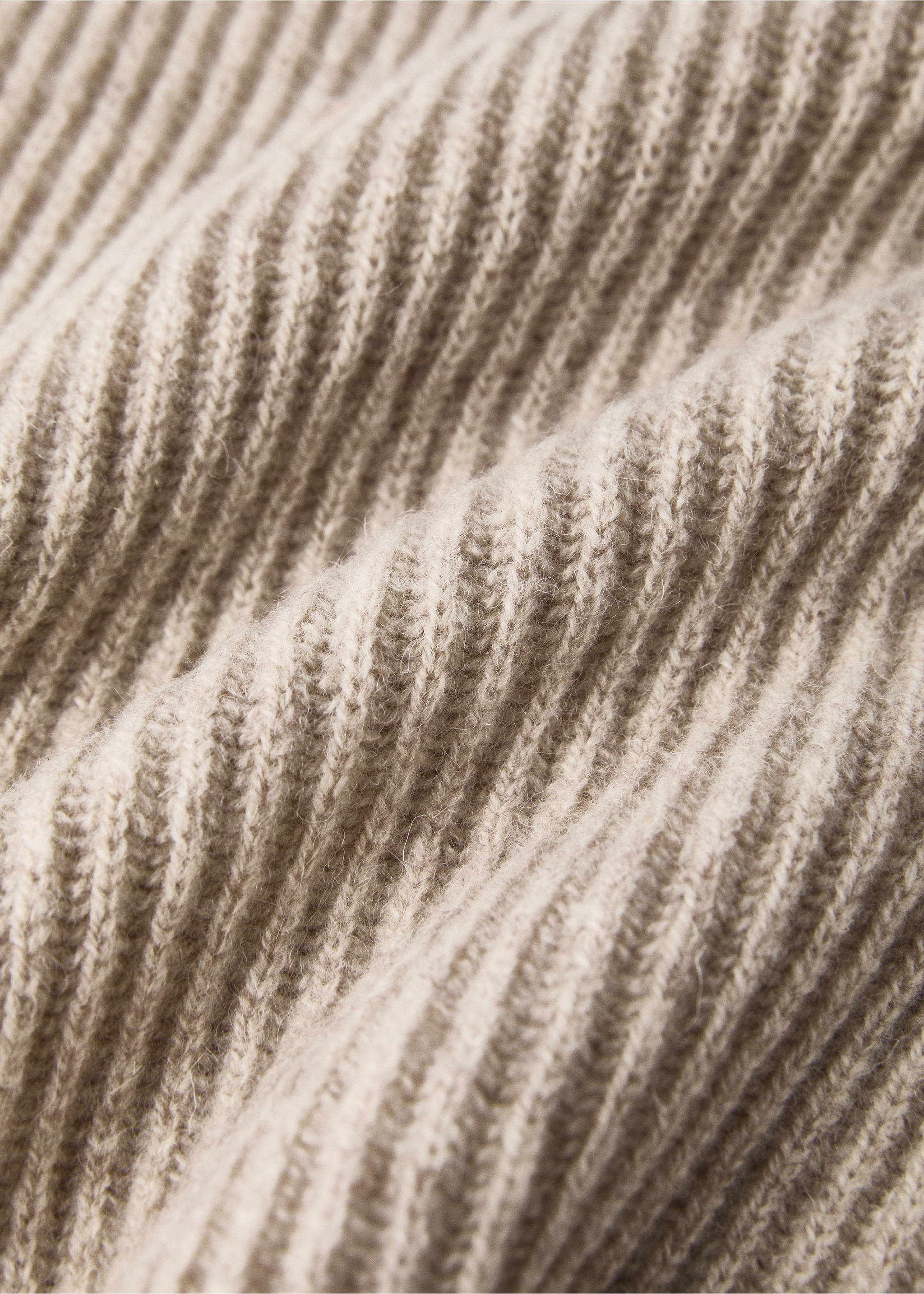 Children's cashmere wool knitted blanket - Details of the article 2, Sand. Ref: 17033320-00.
