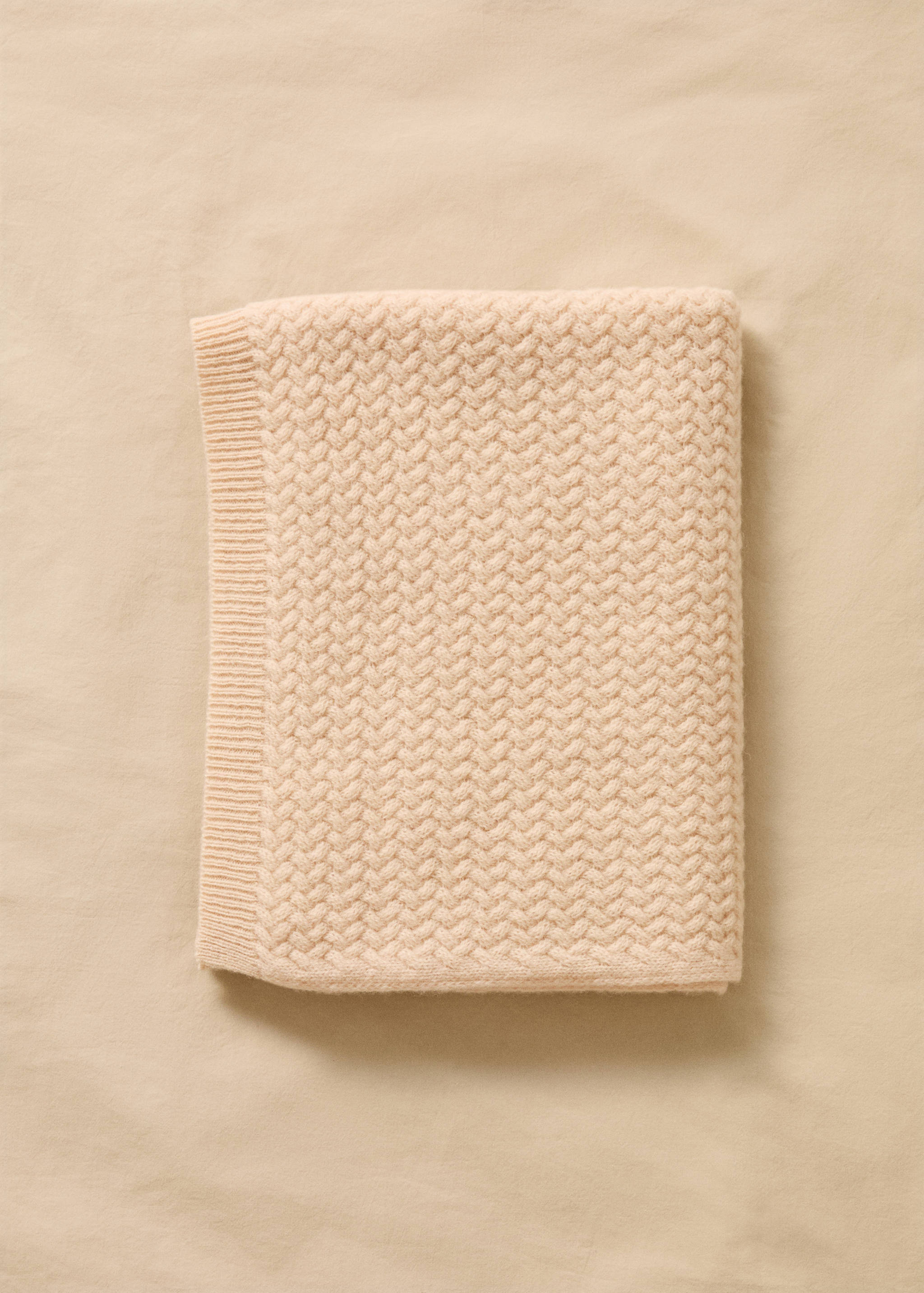 Children's cashmere wool knitted blanket - General plane