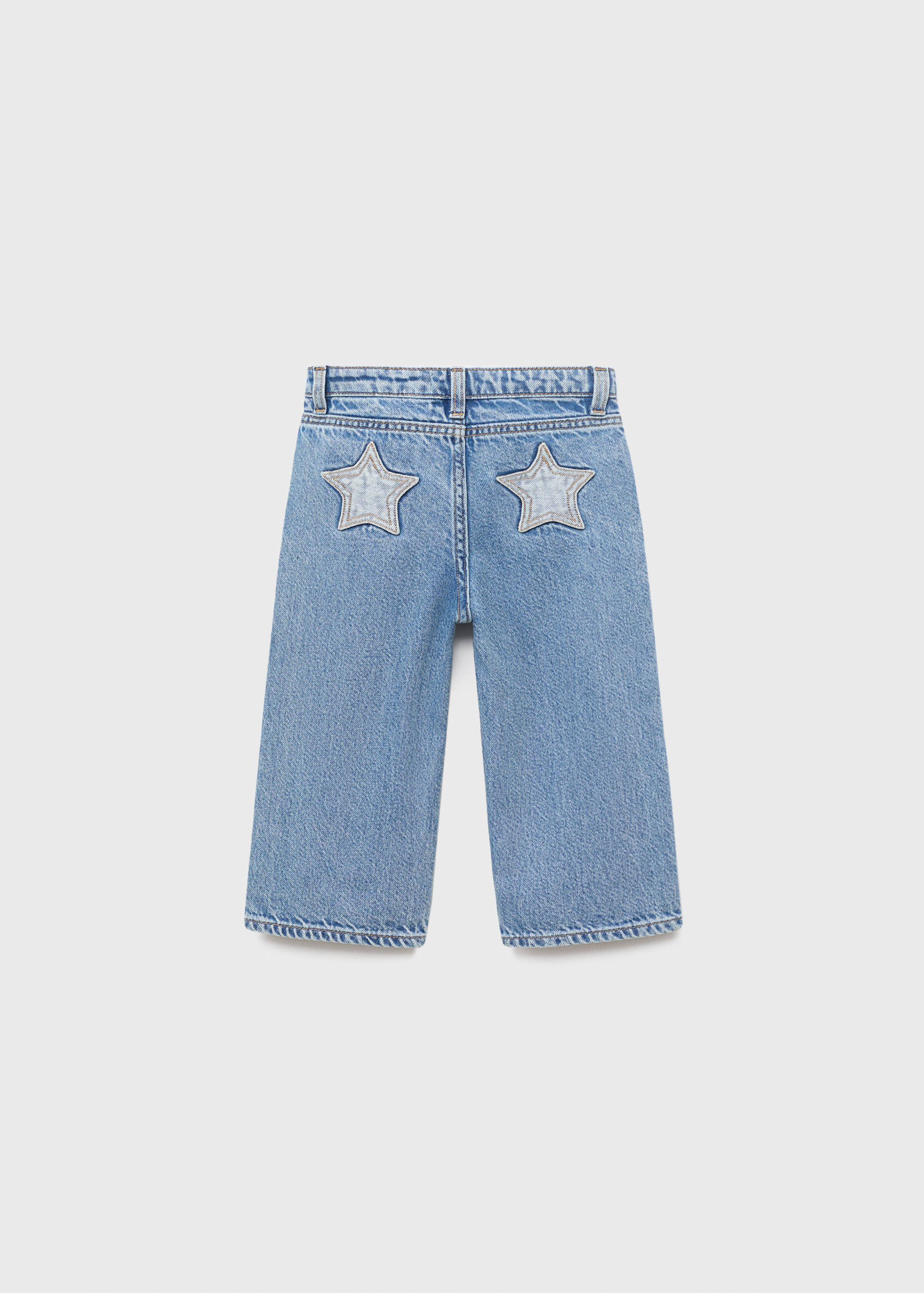 Jeans rectos algodón - Reverso del artículo