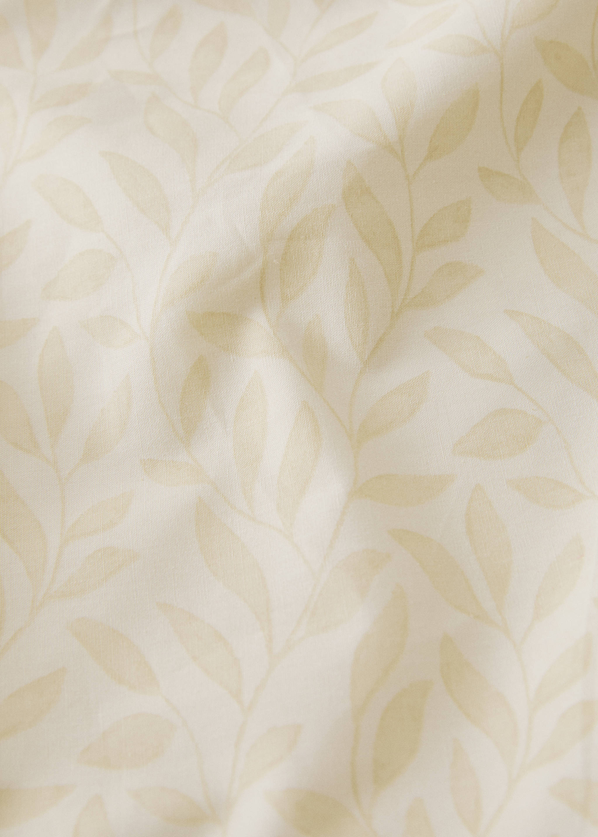 Percale cotton duvet cover with leaf print for 150/160 cm bed - Details of the article 3