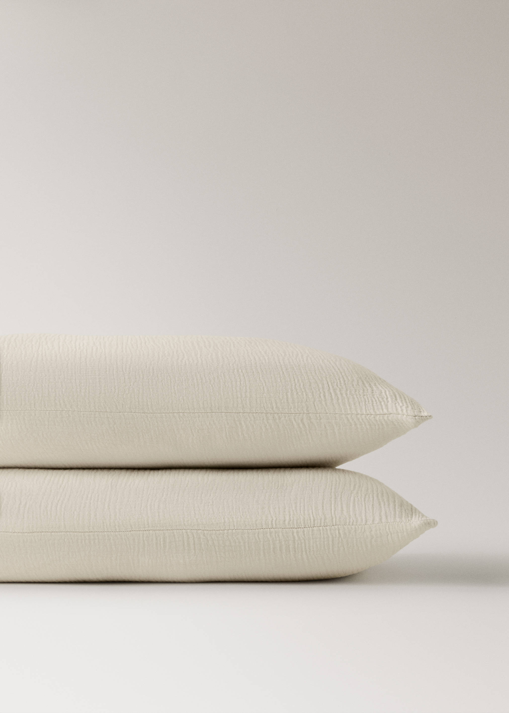 Two cotton gauze pillowcases 50x75cm - Details of the article 1