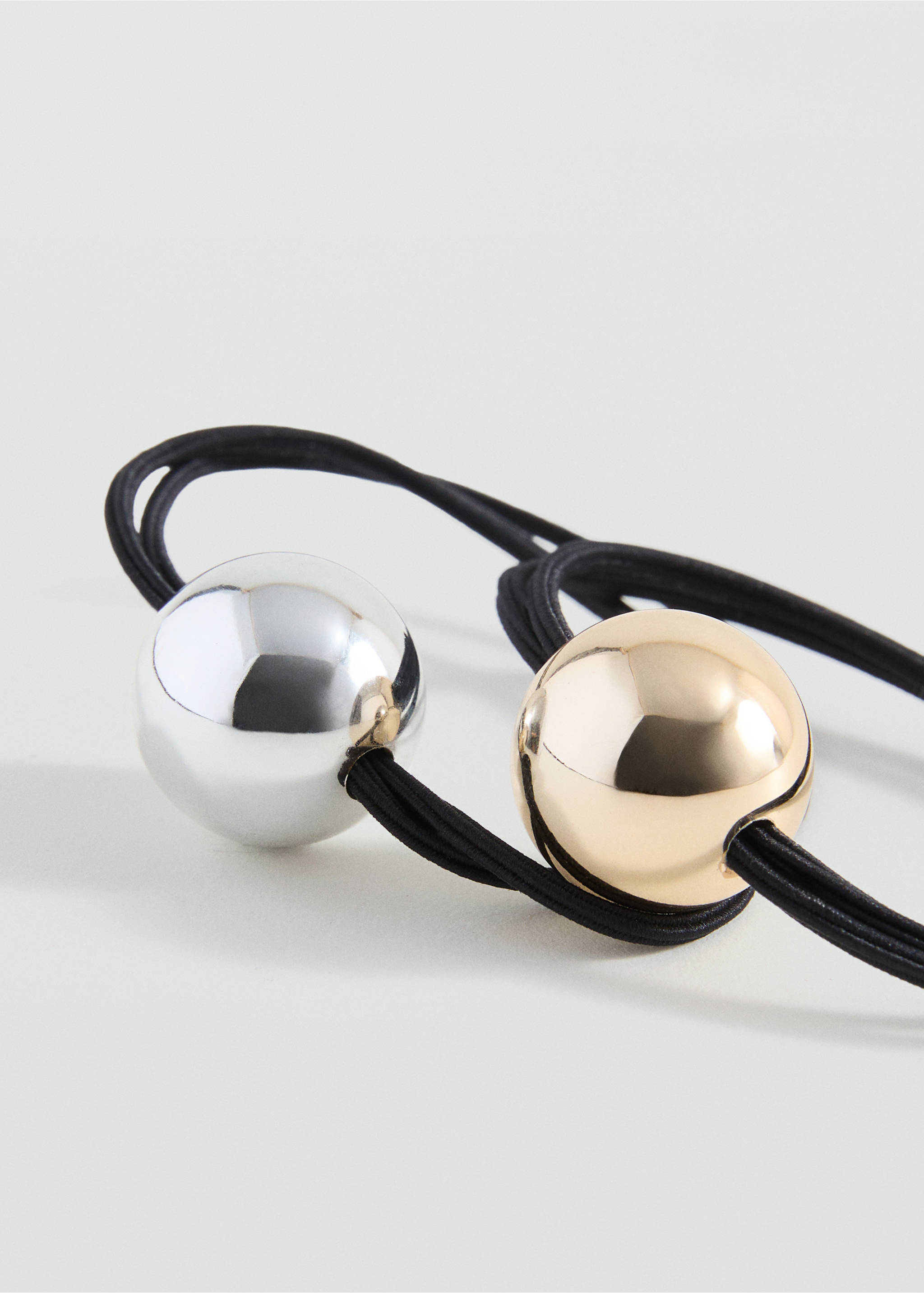 2 hair tie pack - Medium plane, Gold. Ref: 17033825-00.