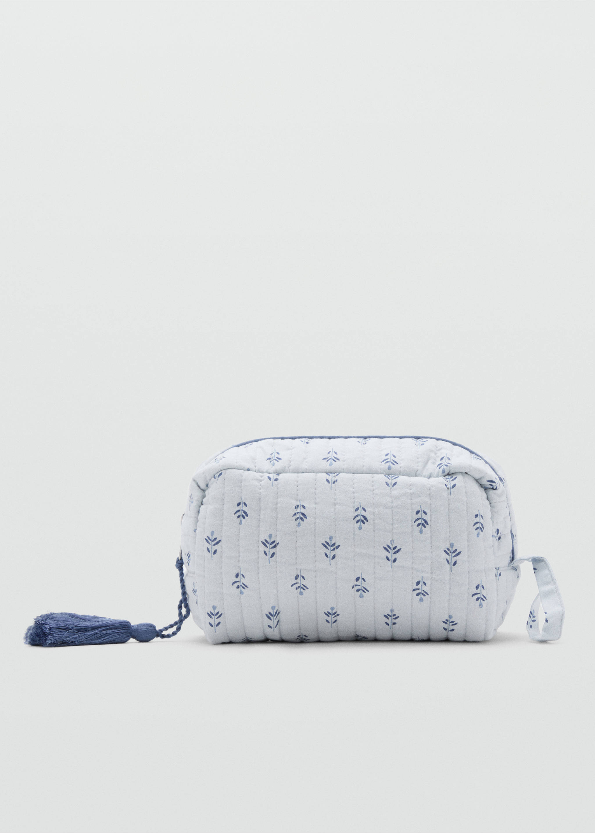 Gemusterte Kosmetiktasche - Artikel ohne Model, Himmelblau. Ref: 17033826-00.