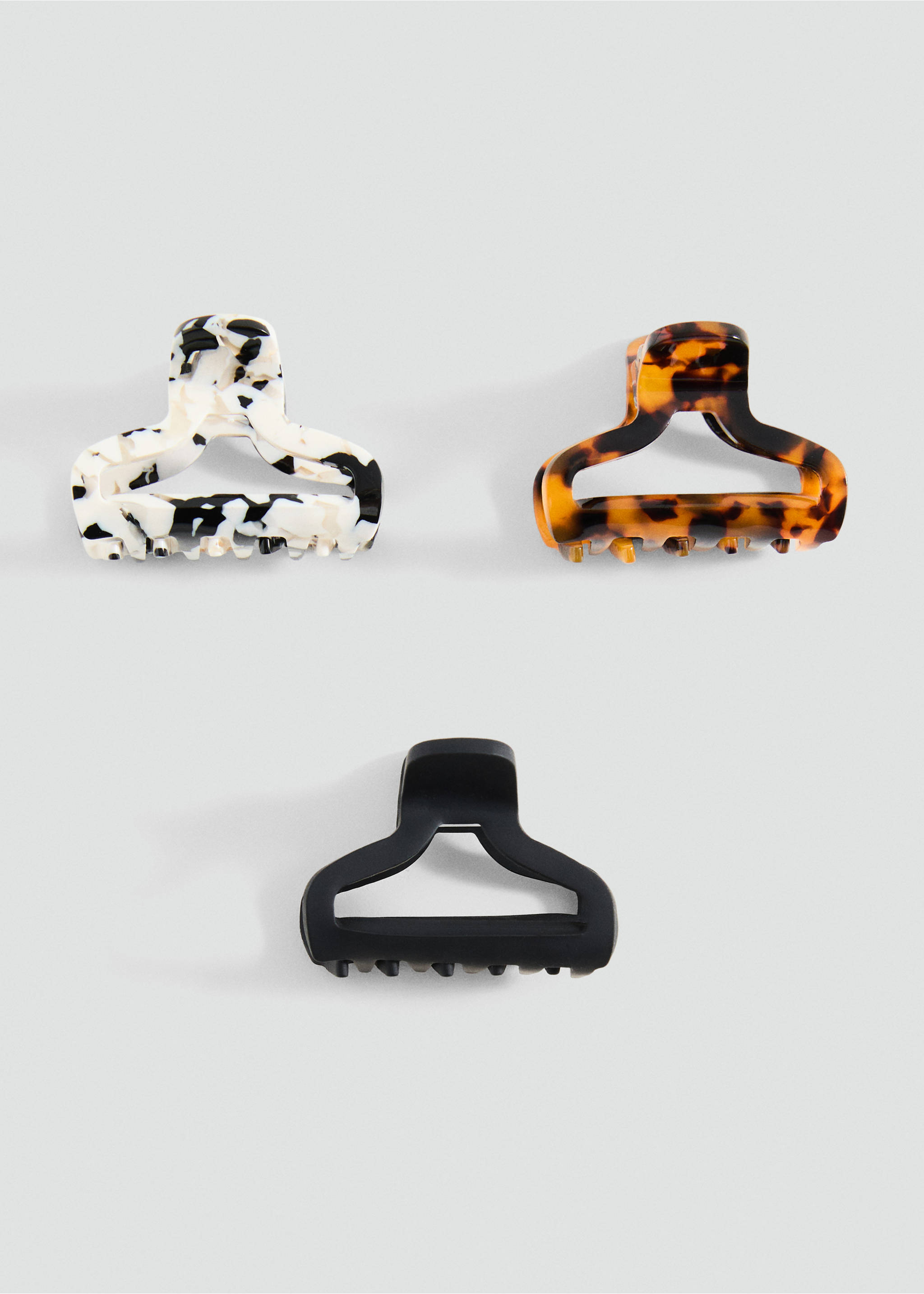 3-pack of hair clips - Article without model, Black. Ref: 17033827-00.