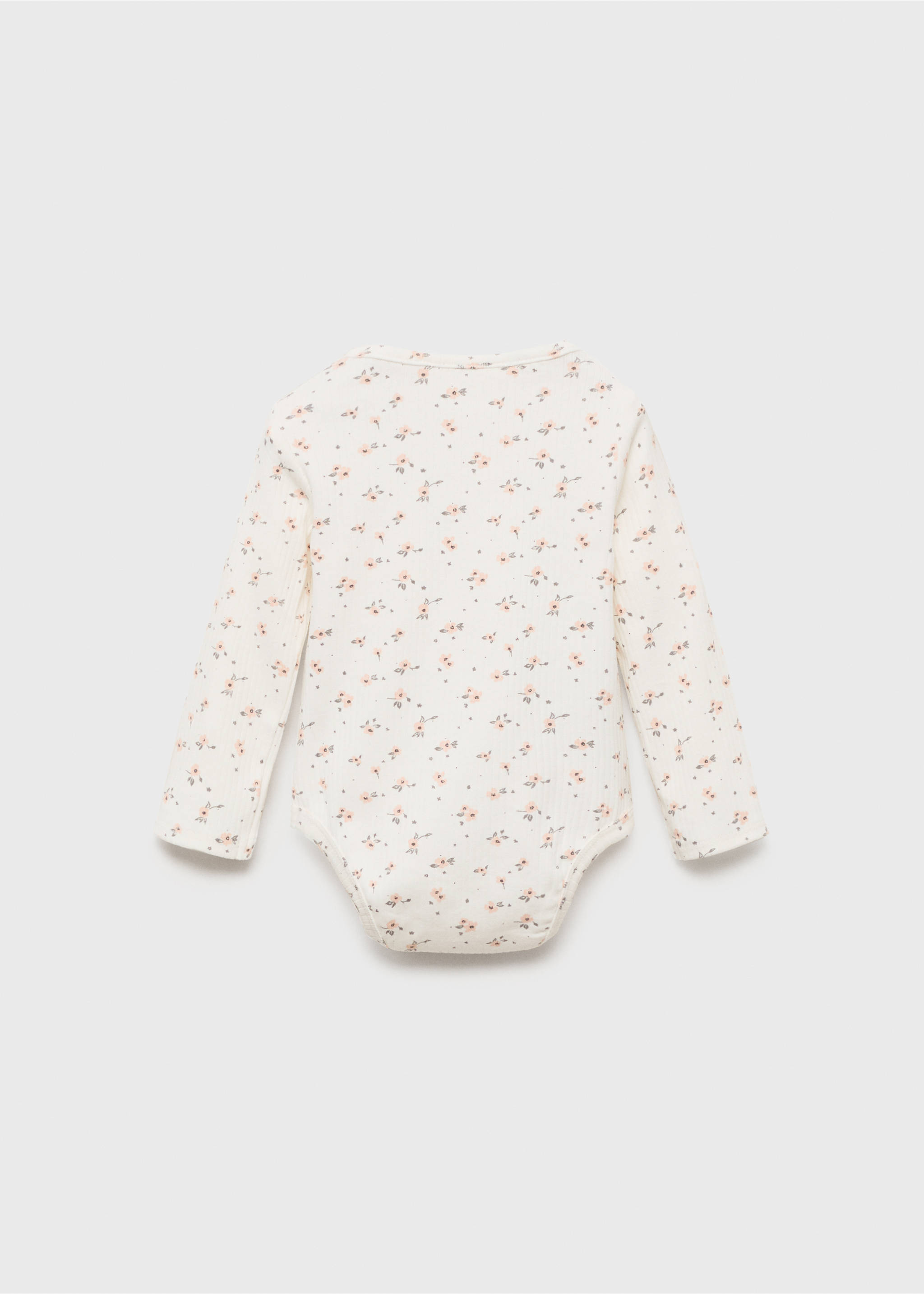 Floral printed body - Reverse of the article, Off White. Ref: 17034072-00.