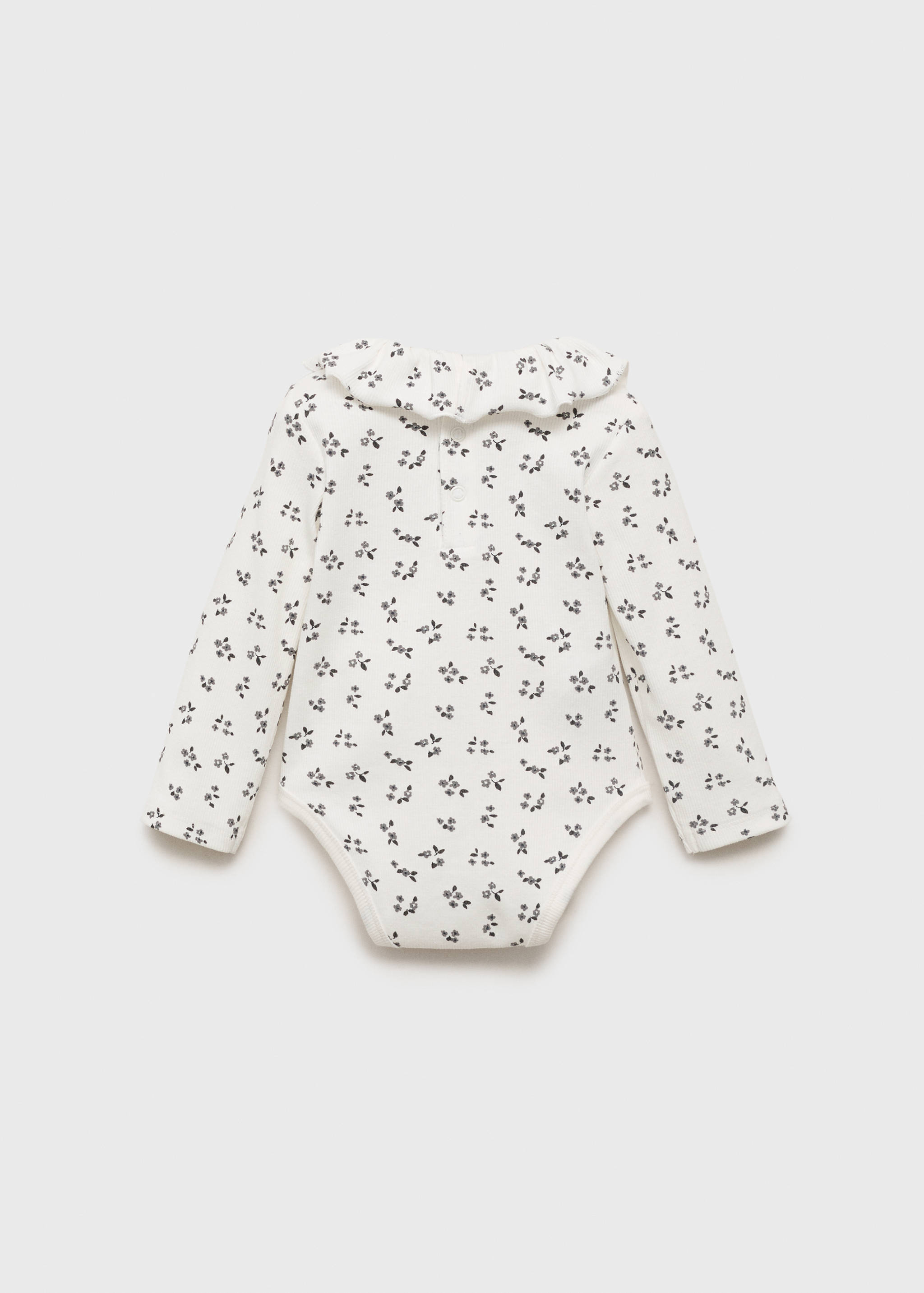 Floral ribbed body - Reverse of the article