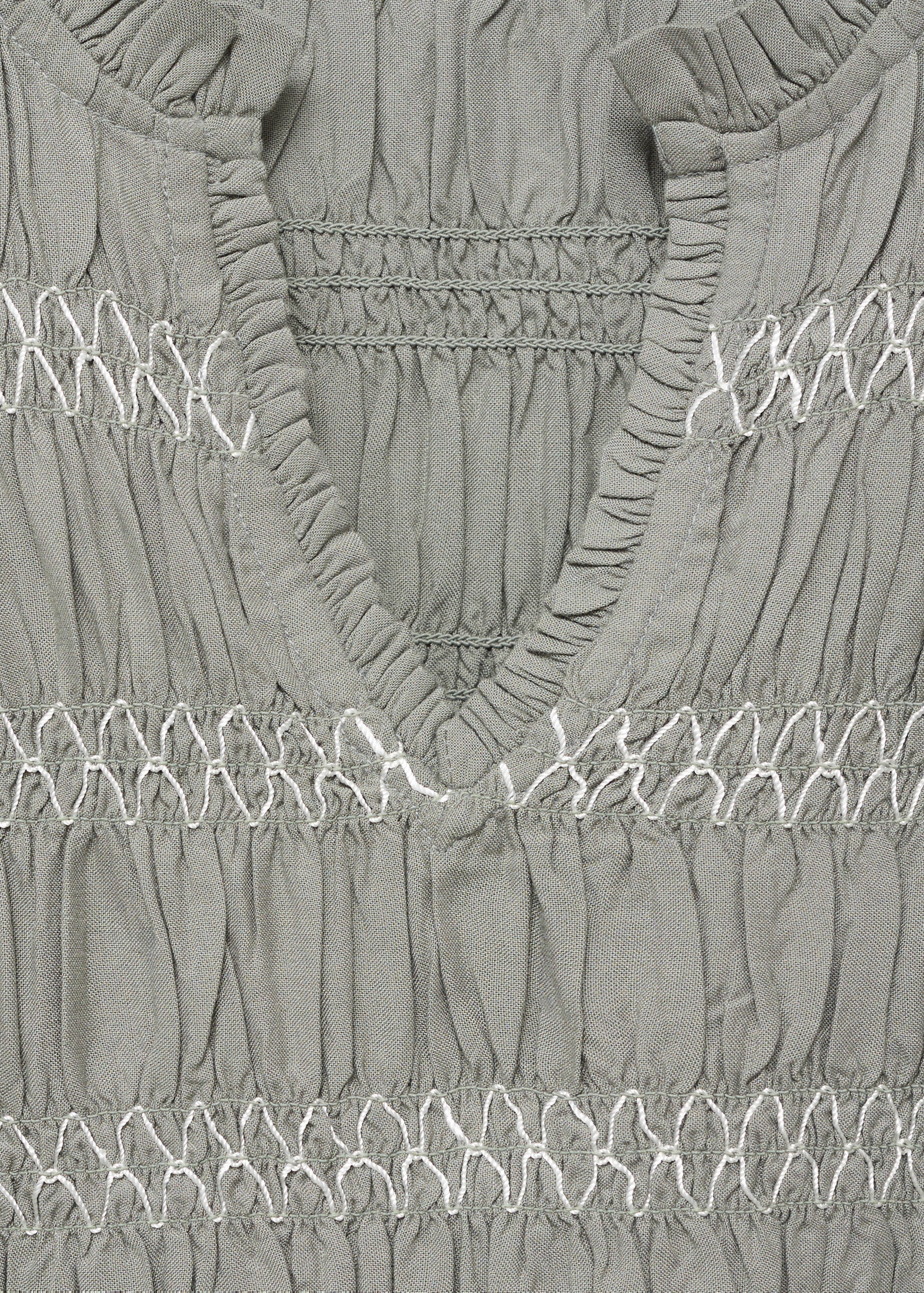 Ruffled blouse with embroidered details - Details of the article 8