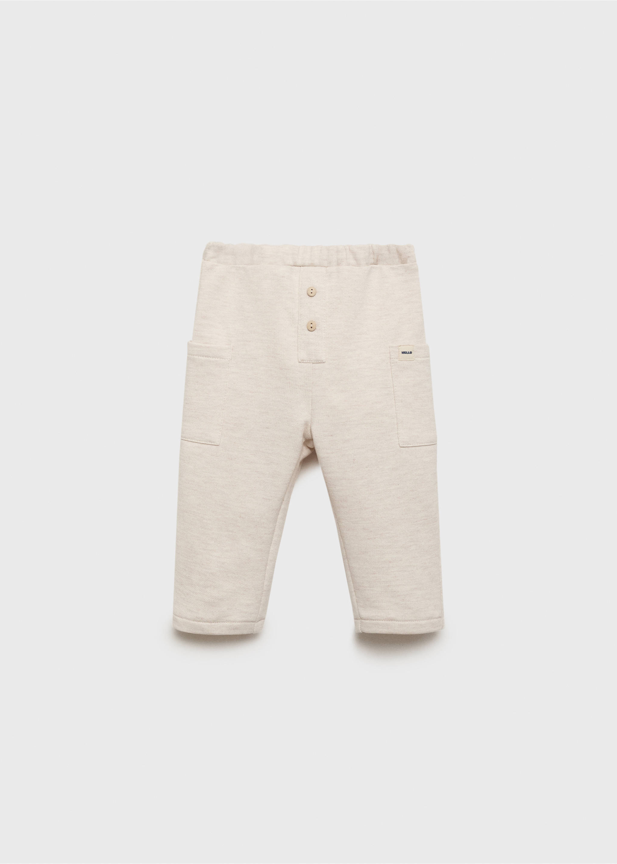 Cargo joggers with button detail - Article without model, Sand. Ref: 17034082-00.