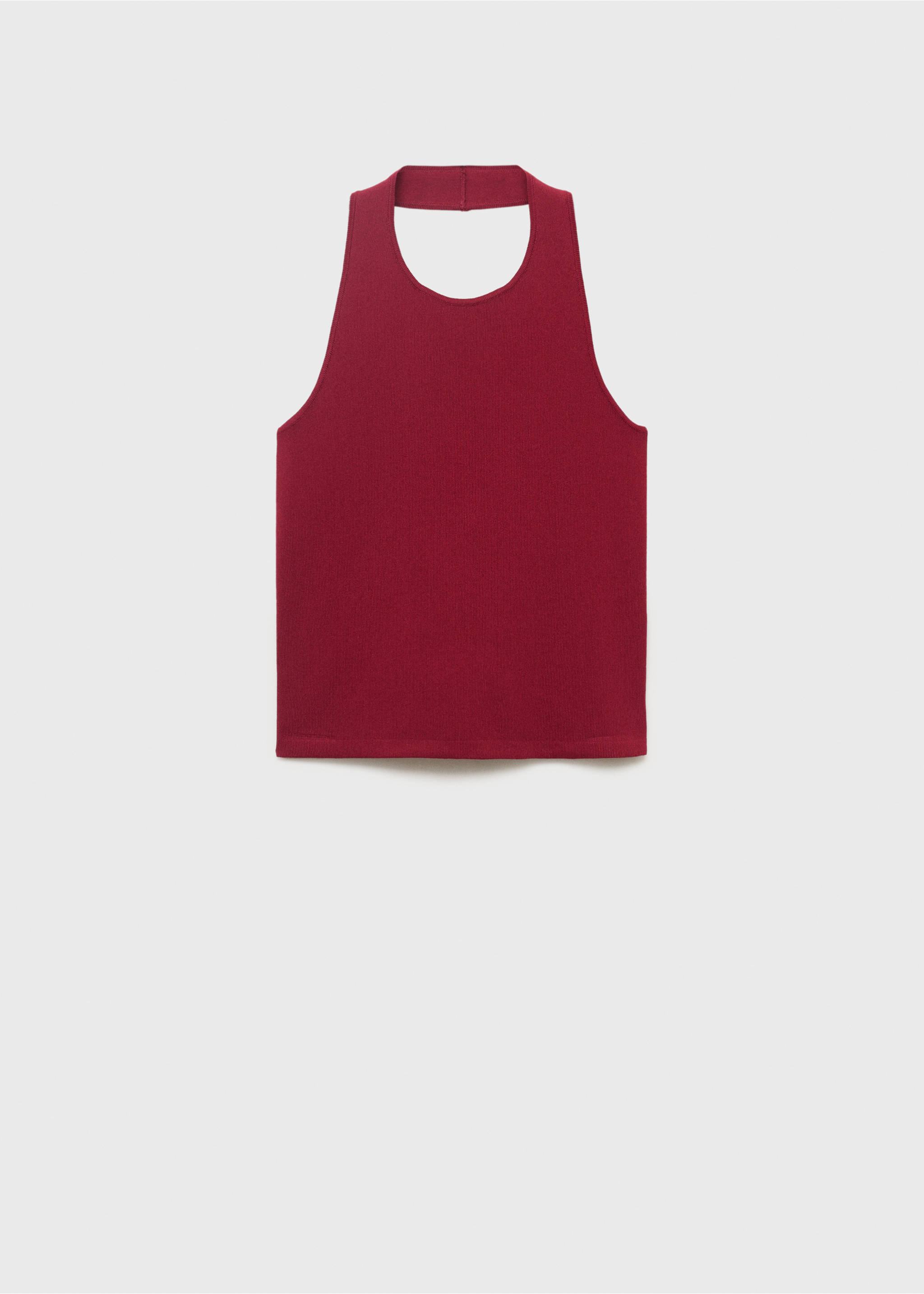 Knitted top with hoop detail - Article without model, Wine. Ref: 17034084-00.