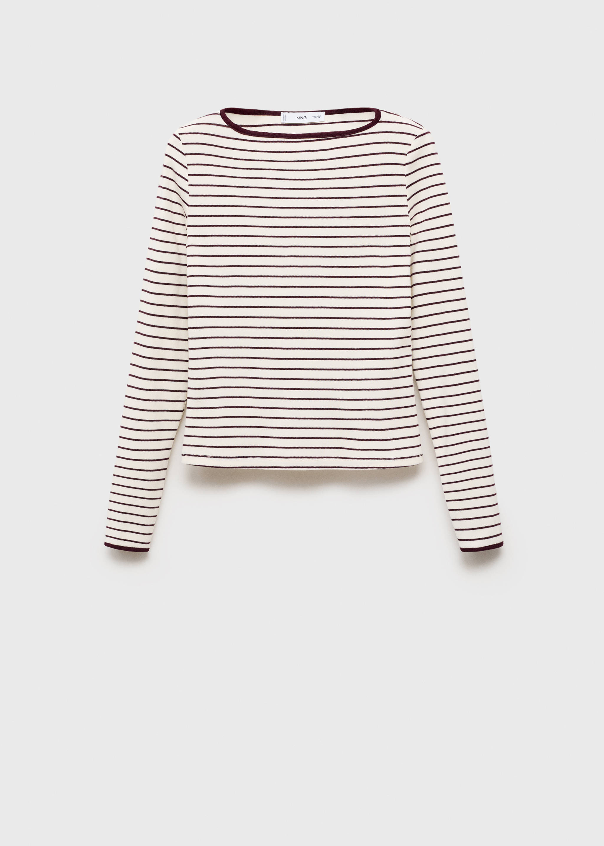 Cotton t-shirt with buttoned cuffs - Article without model