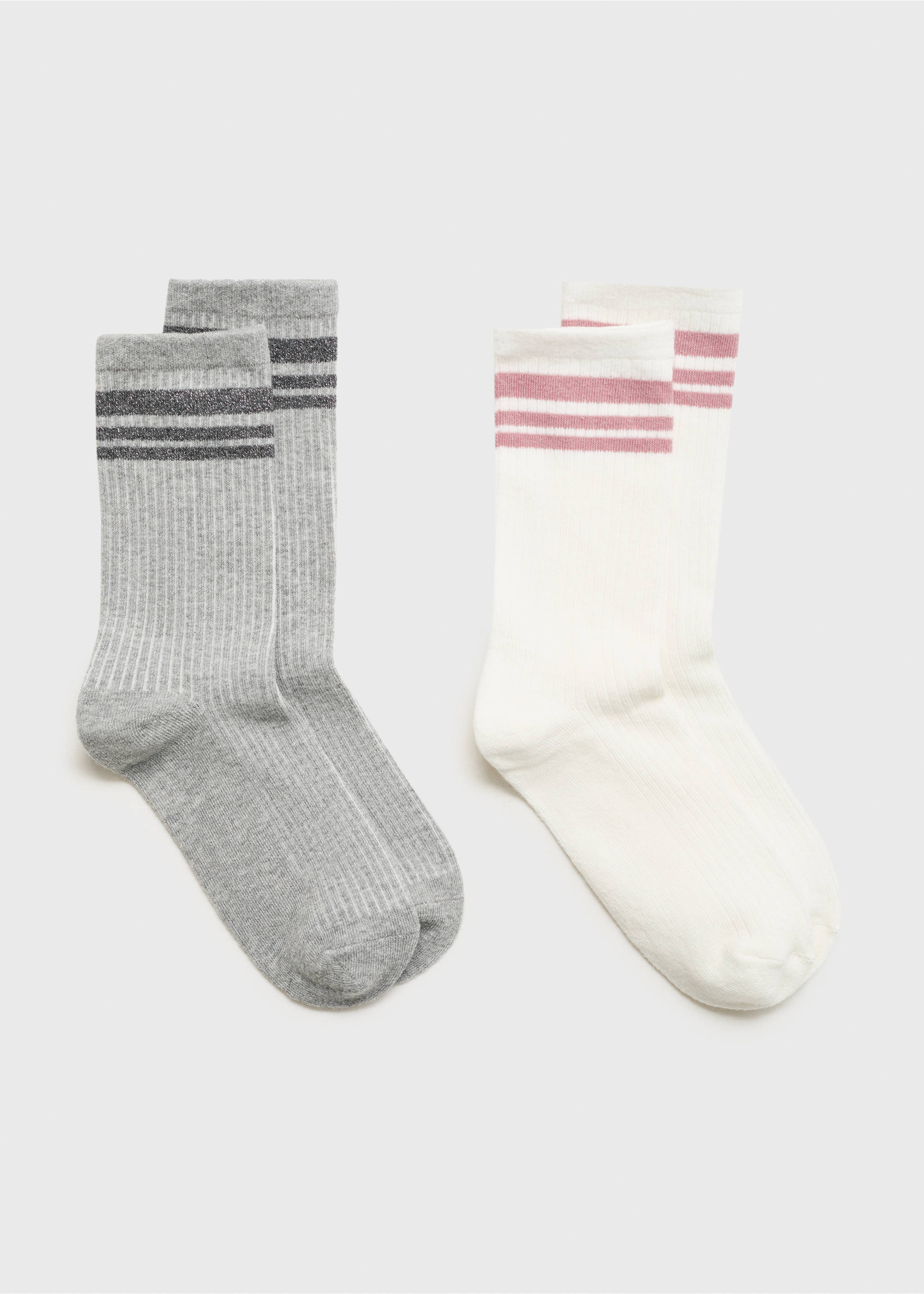 2 pack mixed socks - Article without model, White. Ref: 17034089-00.