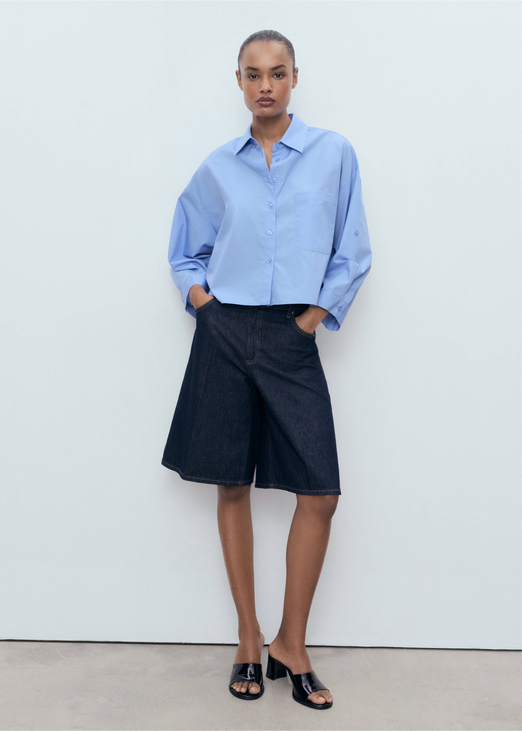 Pocket oversize shirt - General plane, Blue. Ref: 17034092-00.