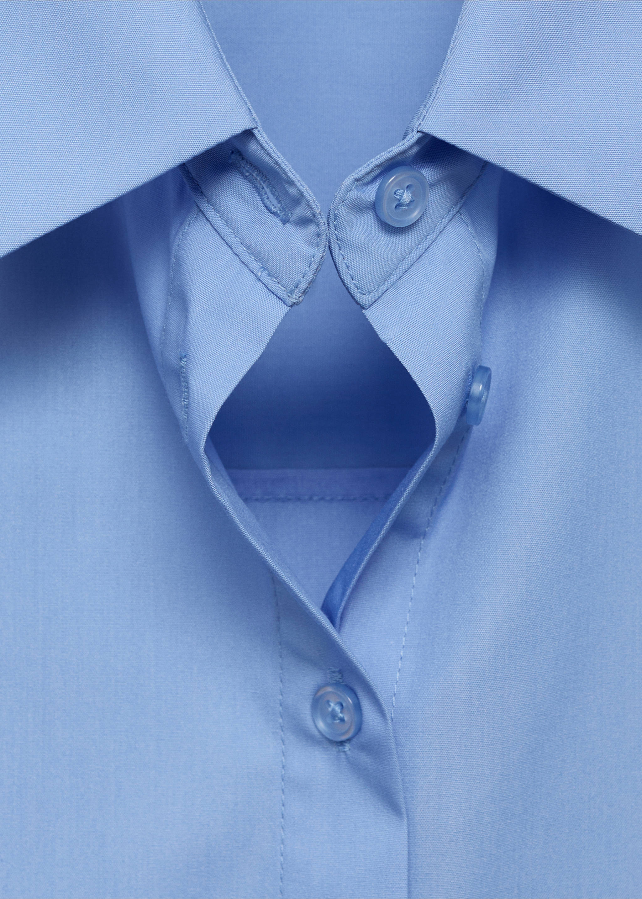 Pocket oversize shirt - Details of the article 8, Blue. Ref: 17034092-00.