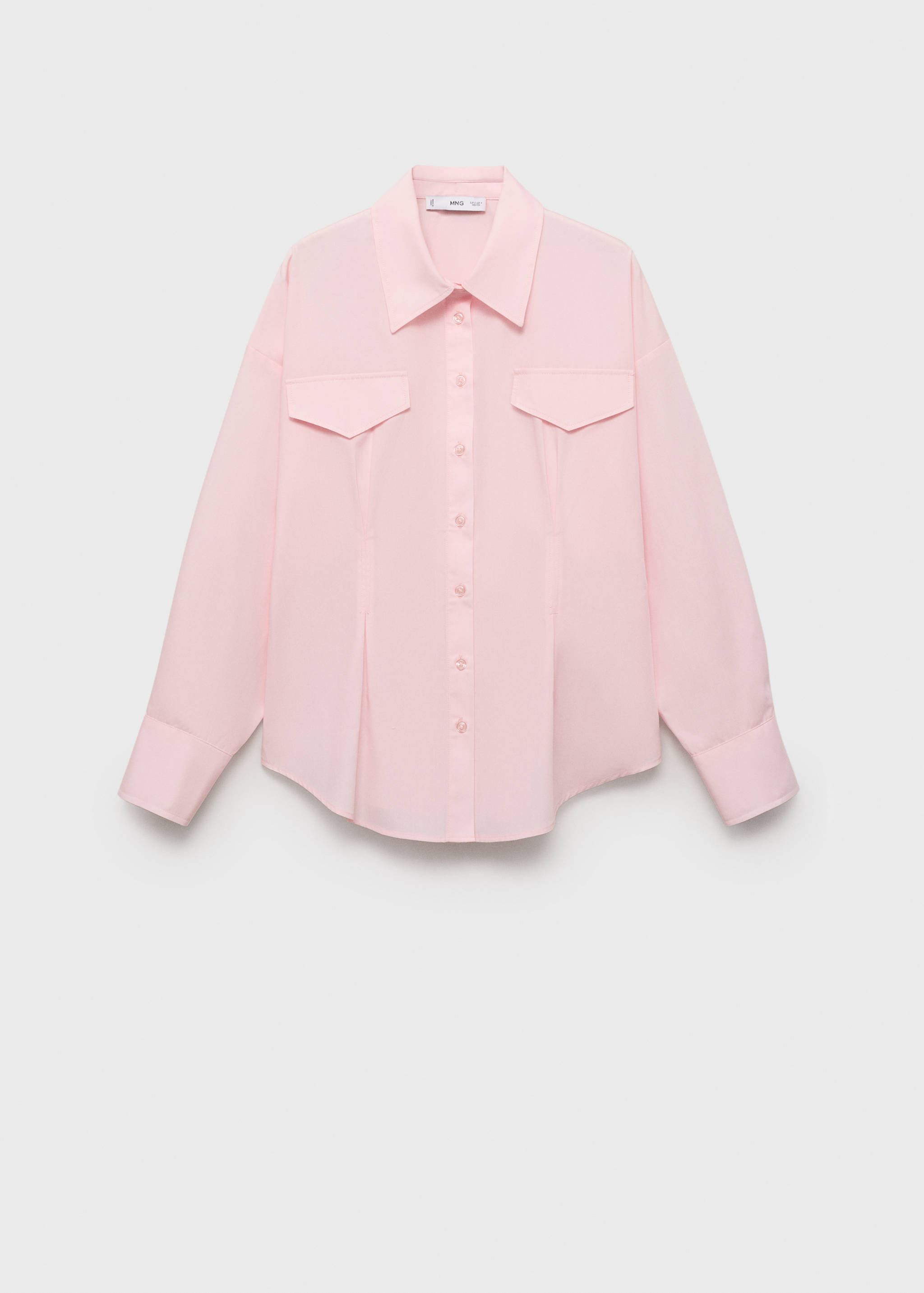 Shirt with pleats and pockets - Article without model