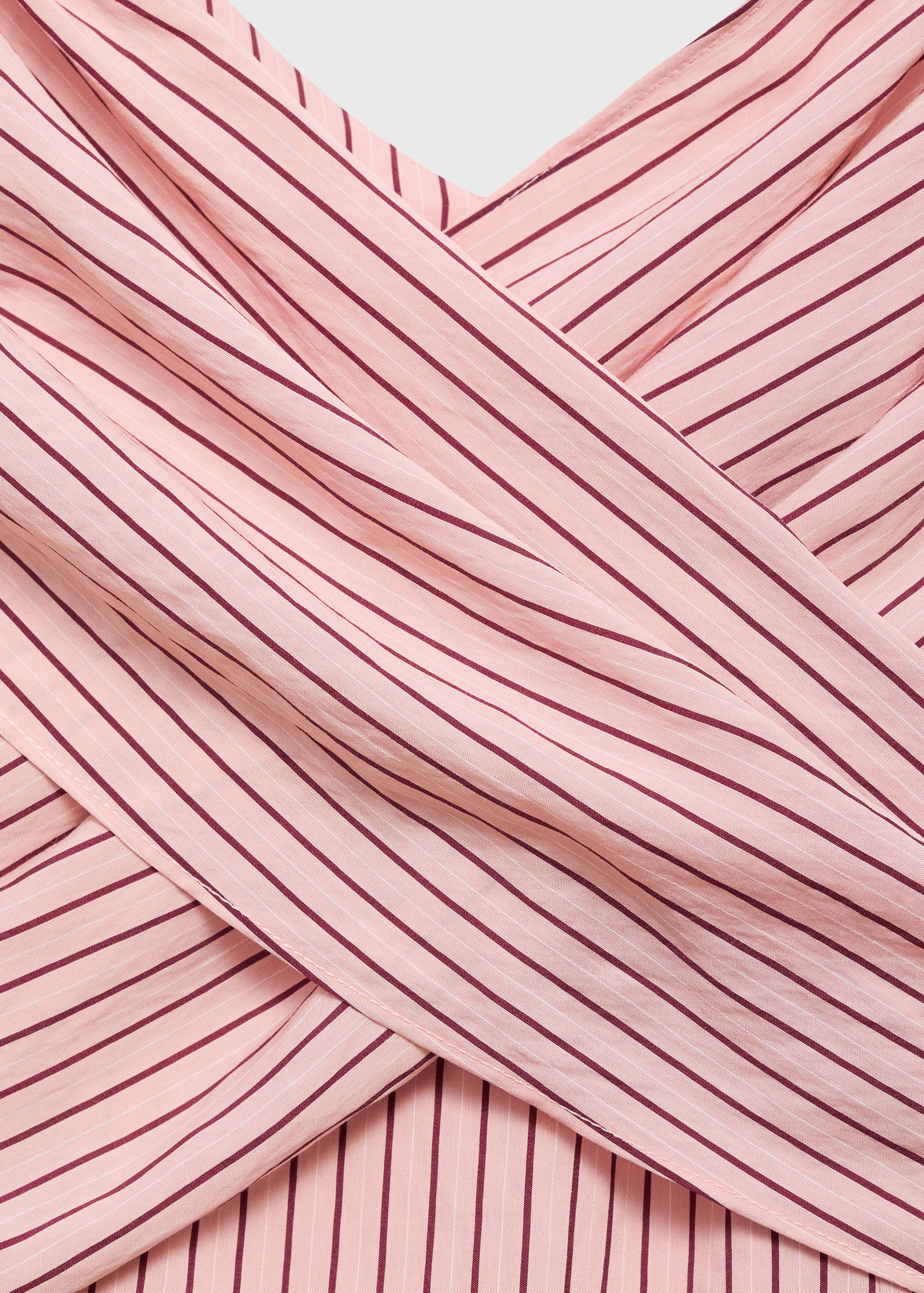 Robe cache-cœur à rayures - Détail de l'article 0