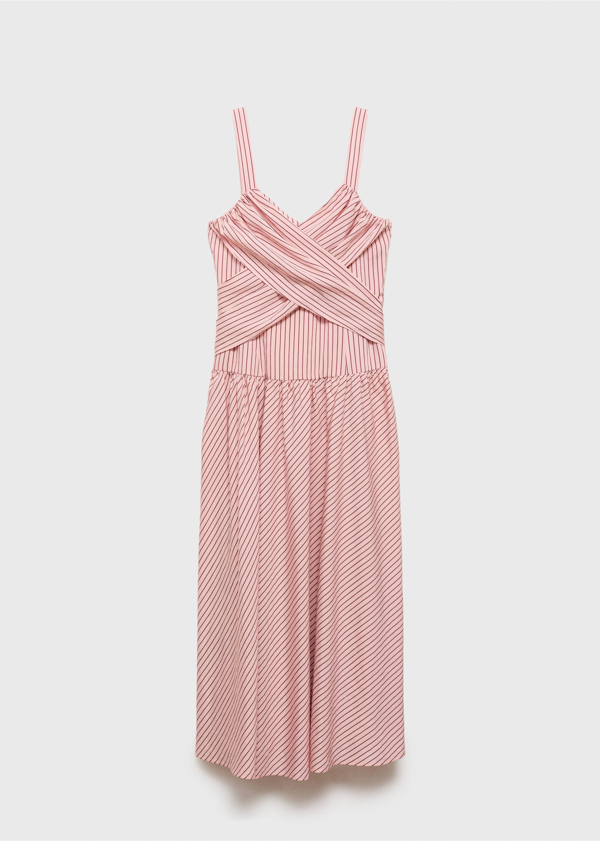 Striped wrap dress - Article without model, Pink. Ref: 17034094-00.