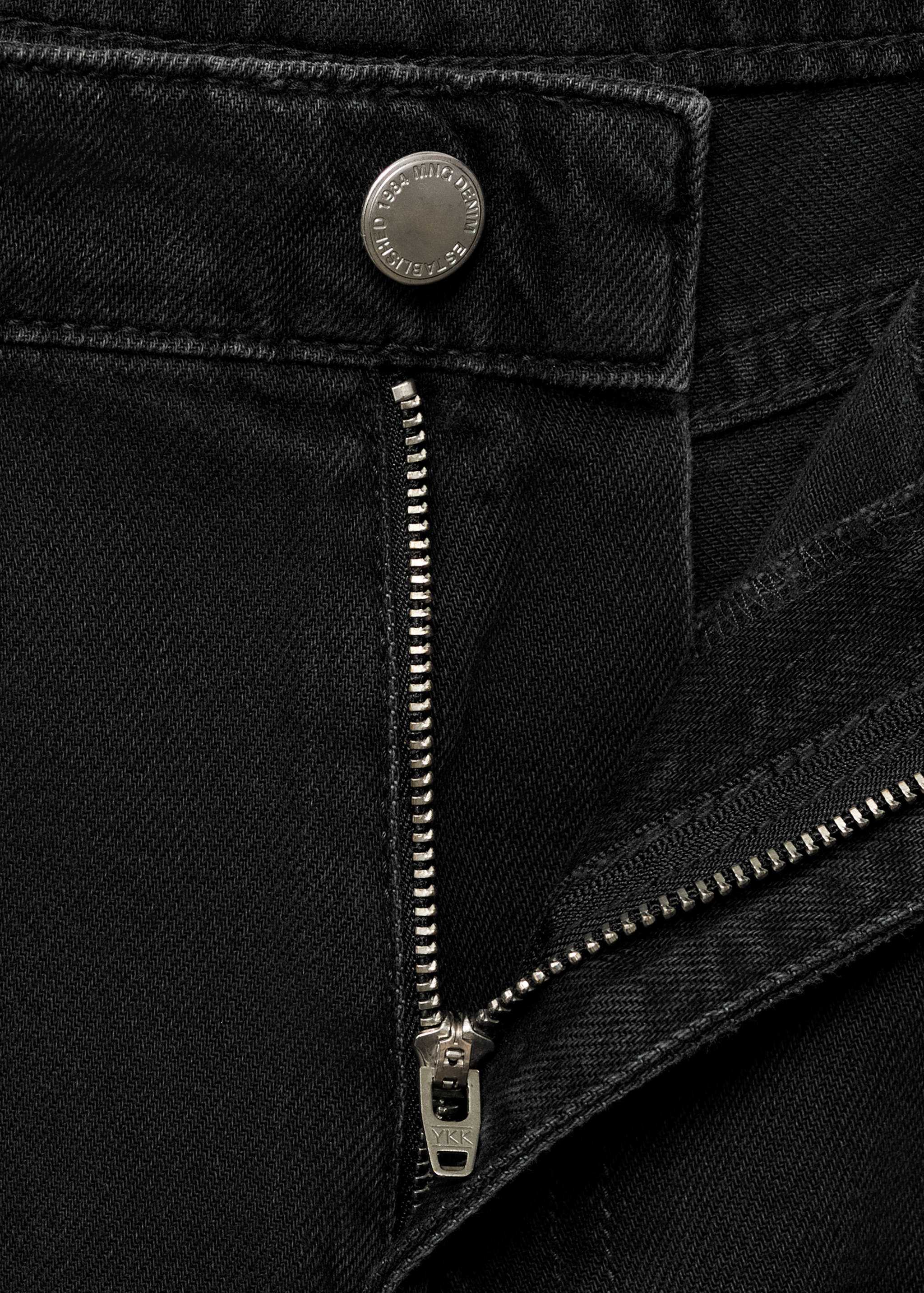 Wide leg pleated jeans - Details of the article 8