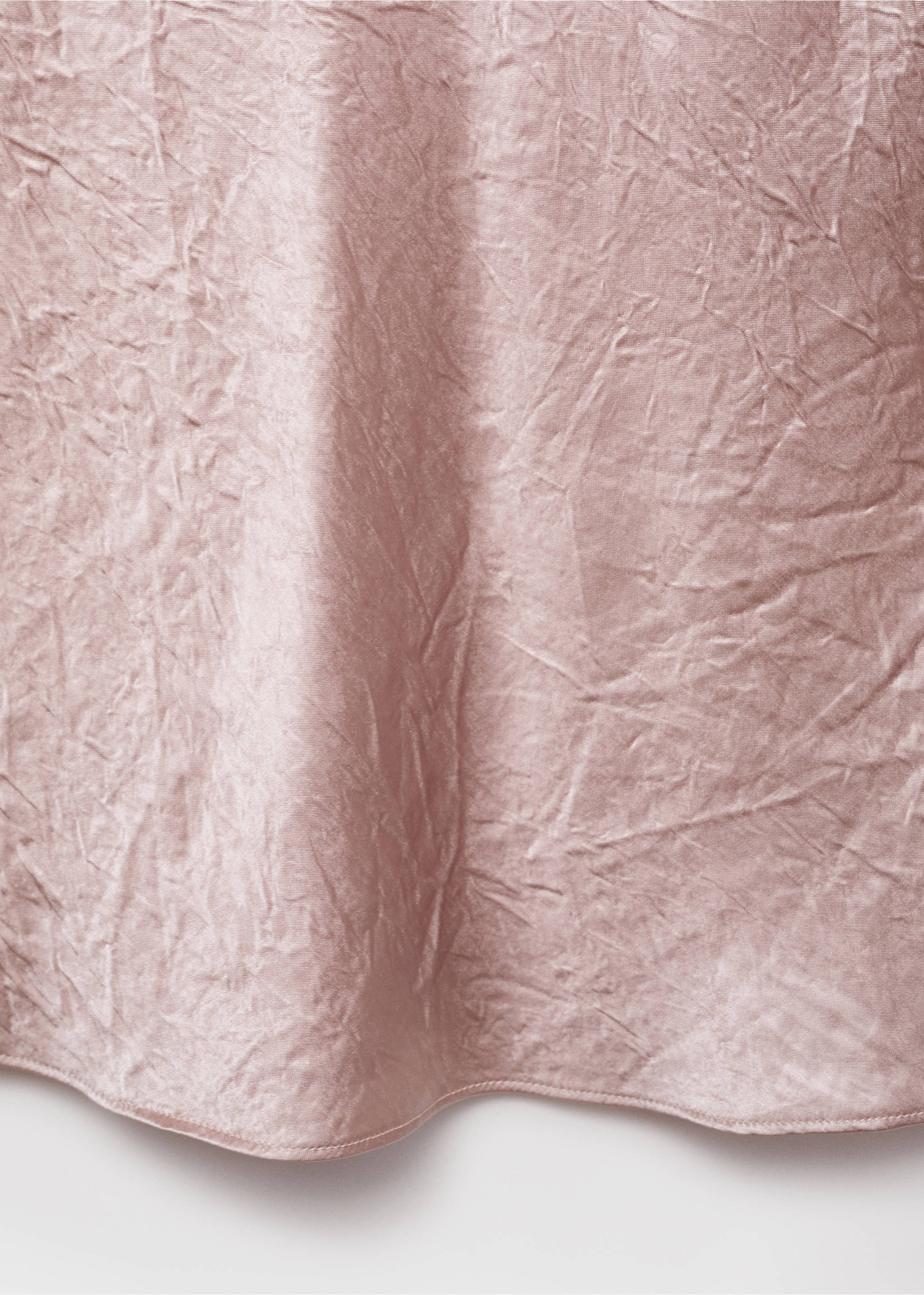 Satinblus med skrynklad effekt - Detaljer om artikeln 8, Pastellrosa. Ref: 17034096-00.