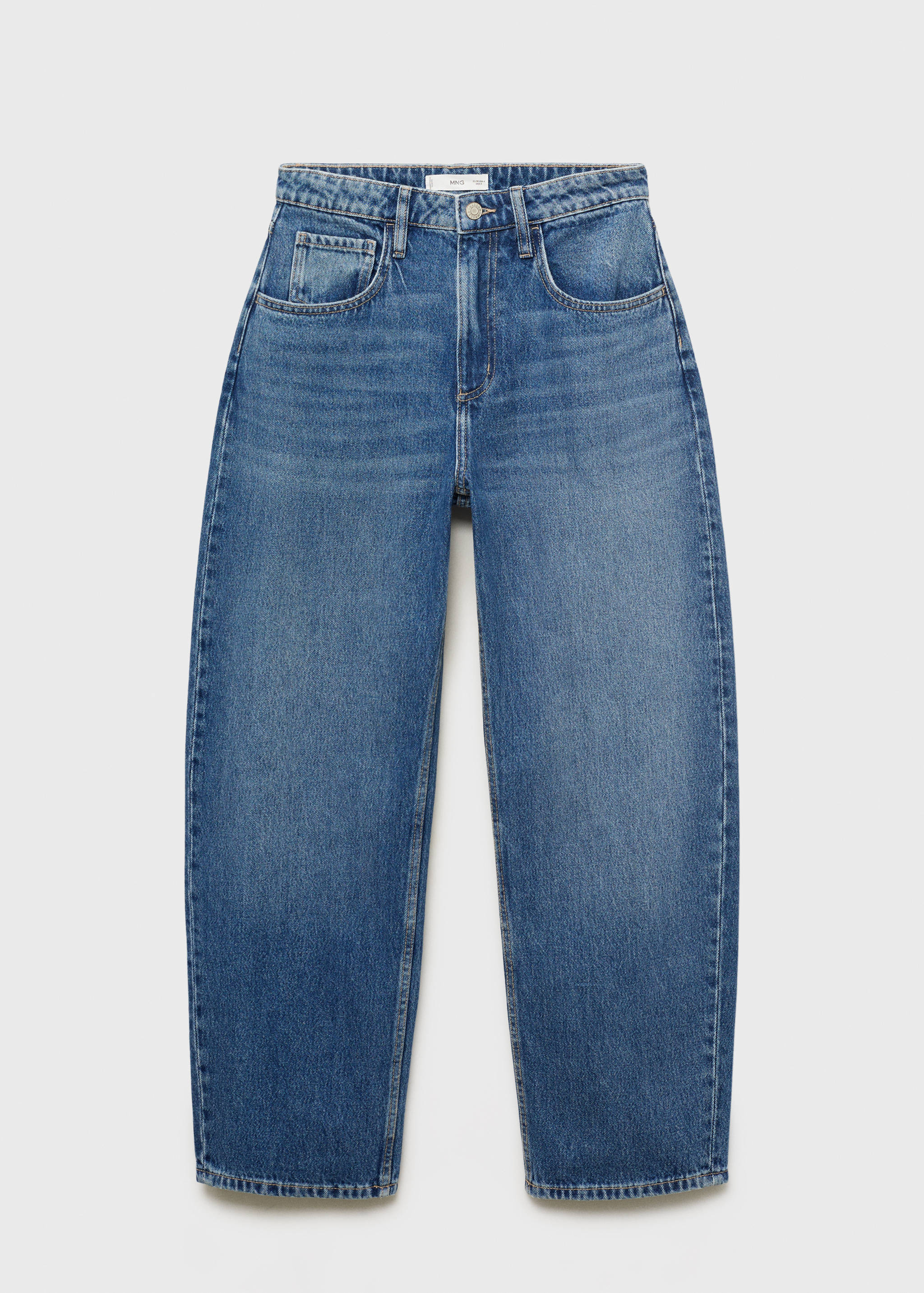 High-waisted barrel jeans - Article without model