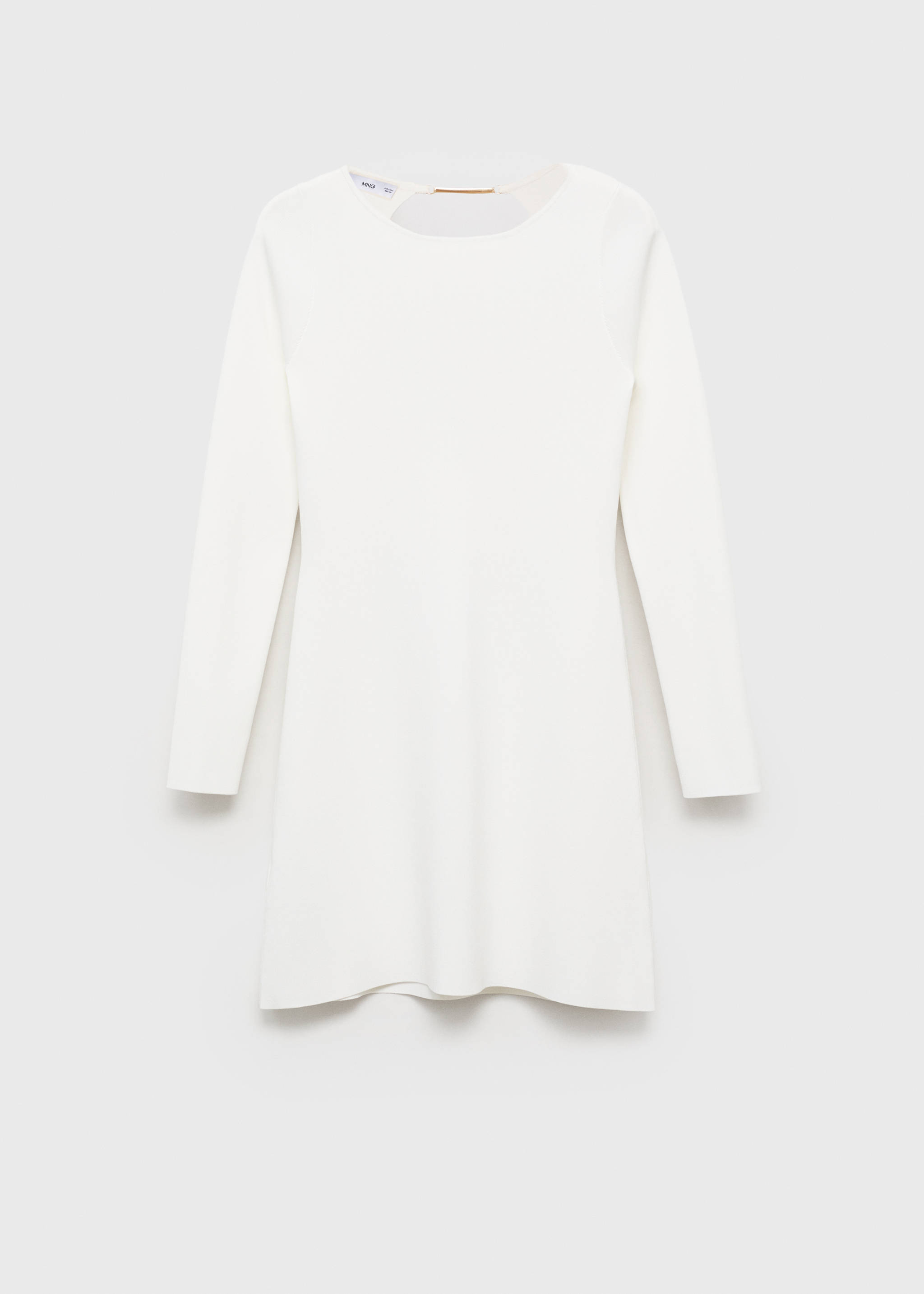 Open-back knitted dress - Article without model