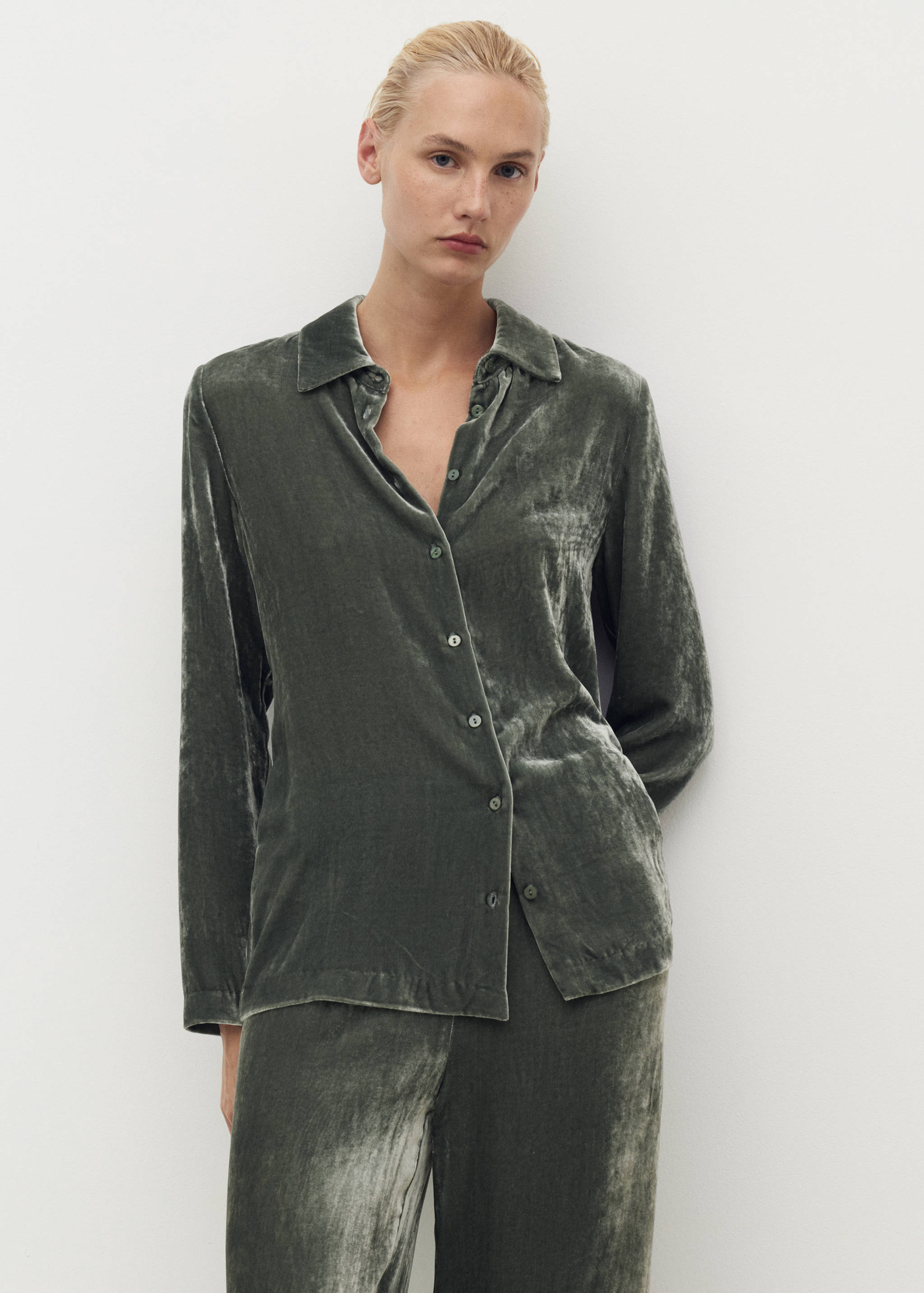 Camisa velvet seda - Pla mig