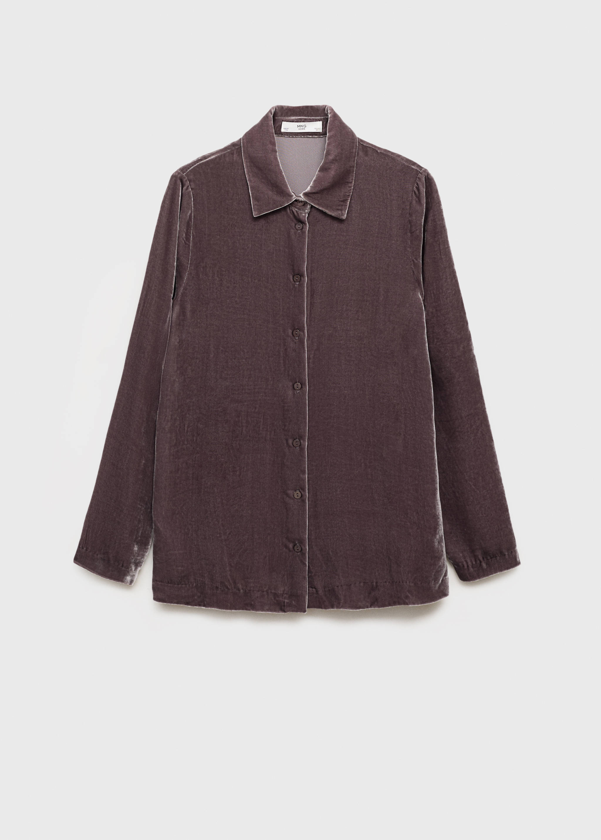 Silk velvet shirt - Article without model