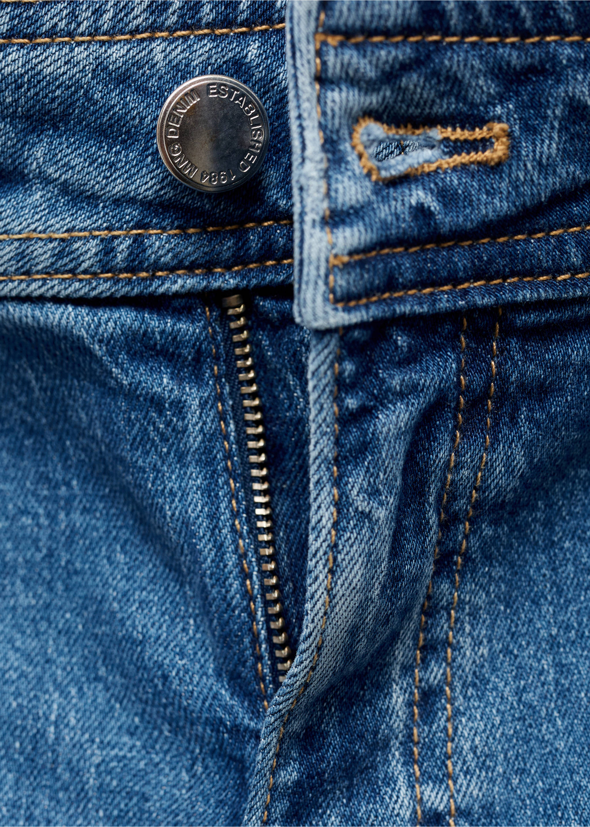 Wide leg jeans with pockets - Details of the article 8, Medium Blue. Ref: 17034113-00.