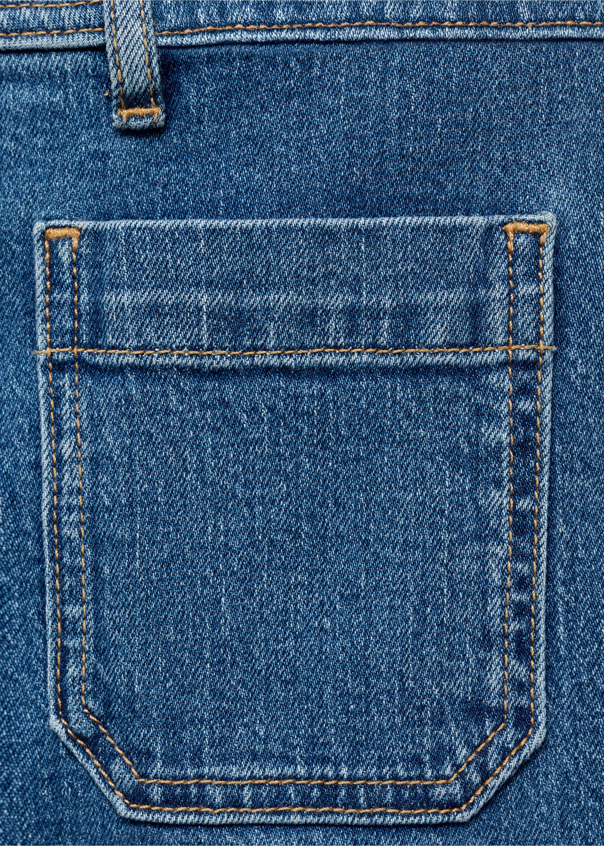 Wide leg jeans with pockets - Details of the article 0, Medium Blue. Ref: 17034113-00.
