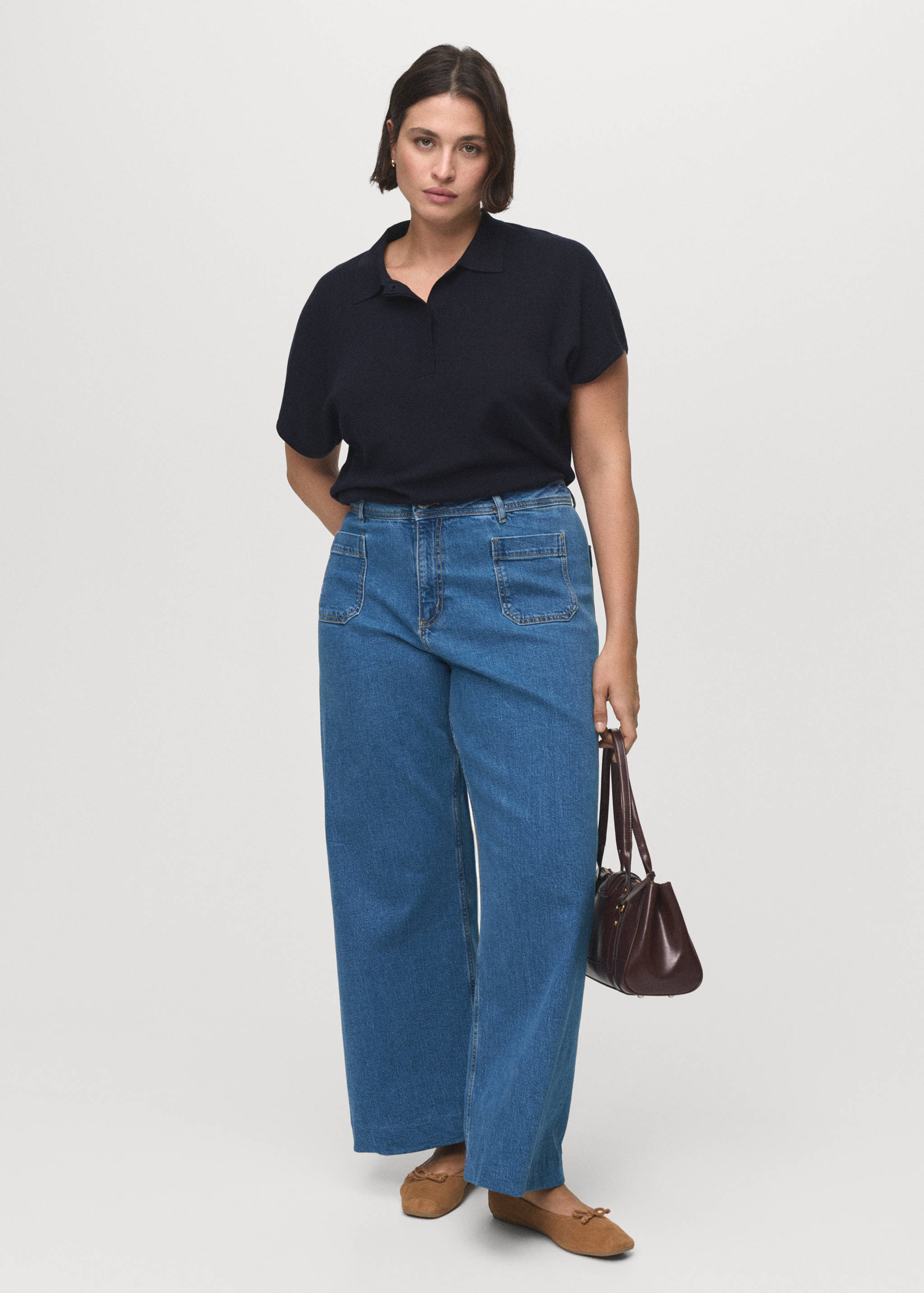 Wide leg jeans with pockets - Details of the article 6