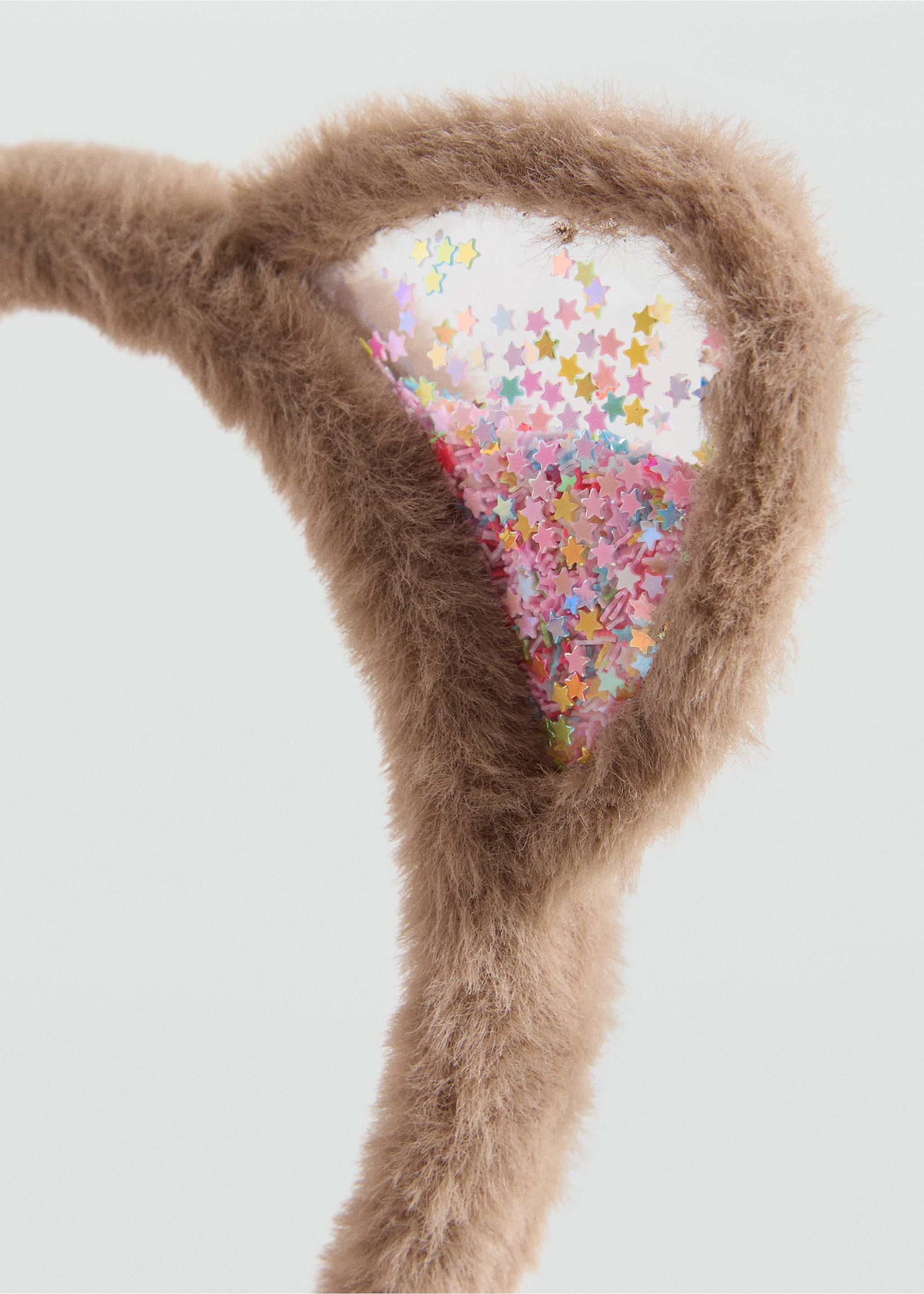 Kitten ear hairband - Medium plane, Medium Brown. Ref: 17034115-00.