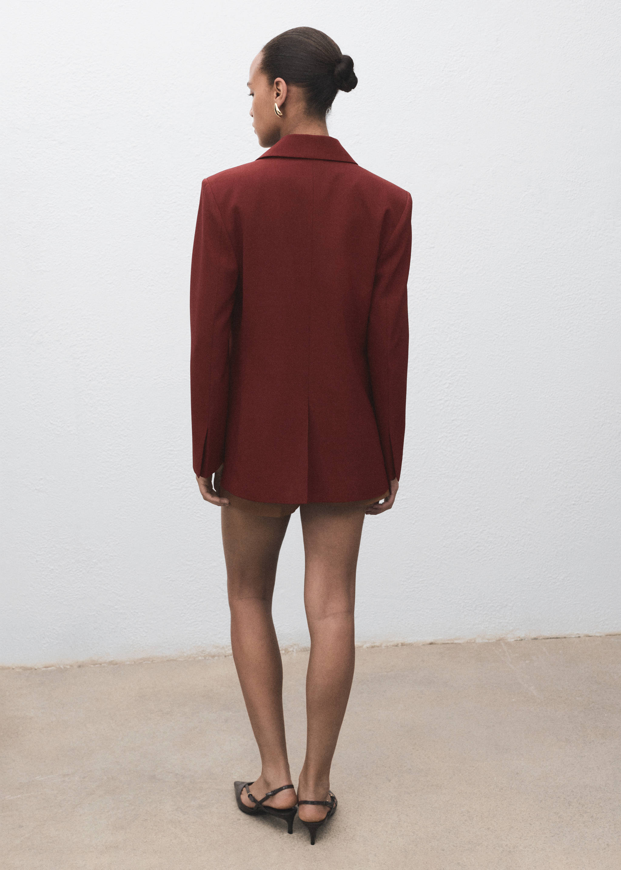 Straight-fit suit blazer - Reverse of the article