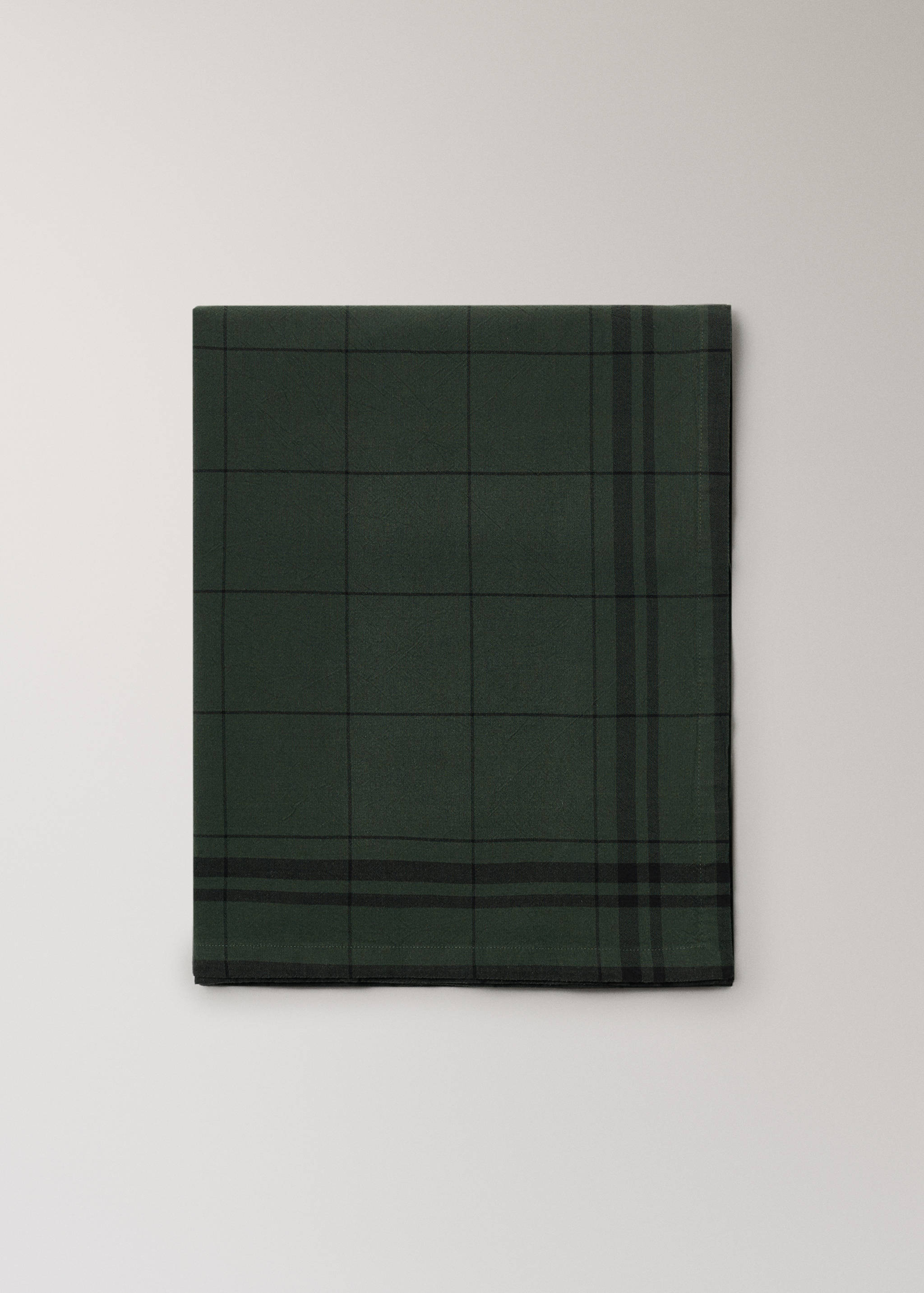Overdyed cotton check tablecloth for 6 to 8 diners - Article without model