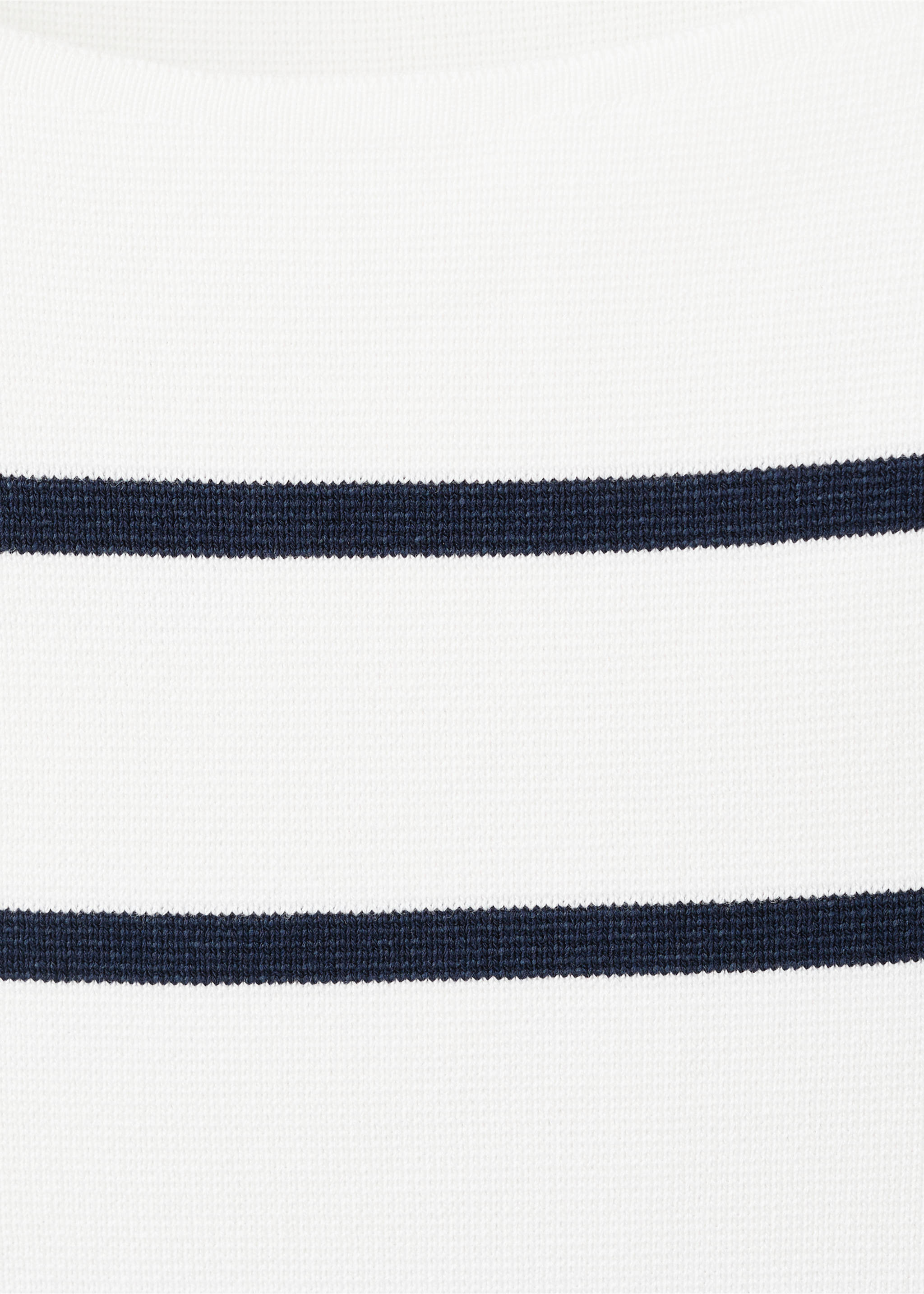 Fine-knit boat-neck sweater - Details of the article 0, Ecru. Ref: 17034139-00.
