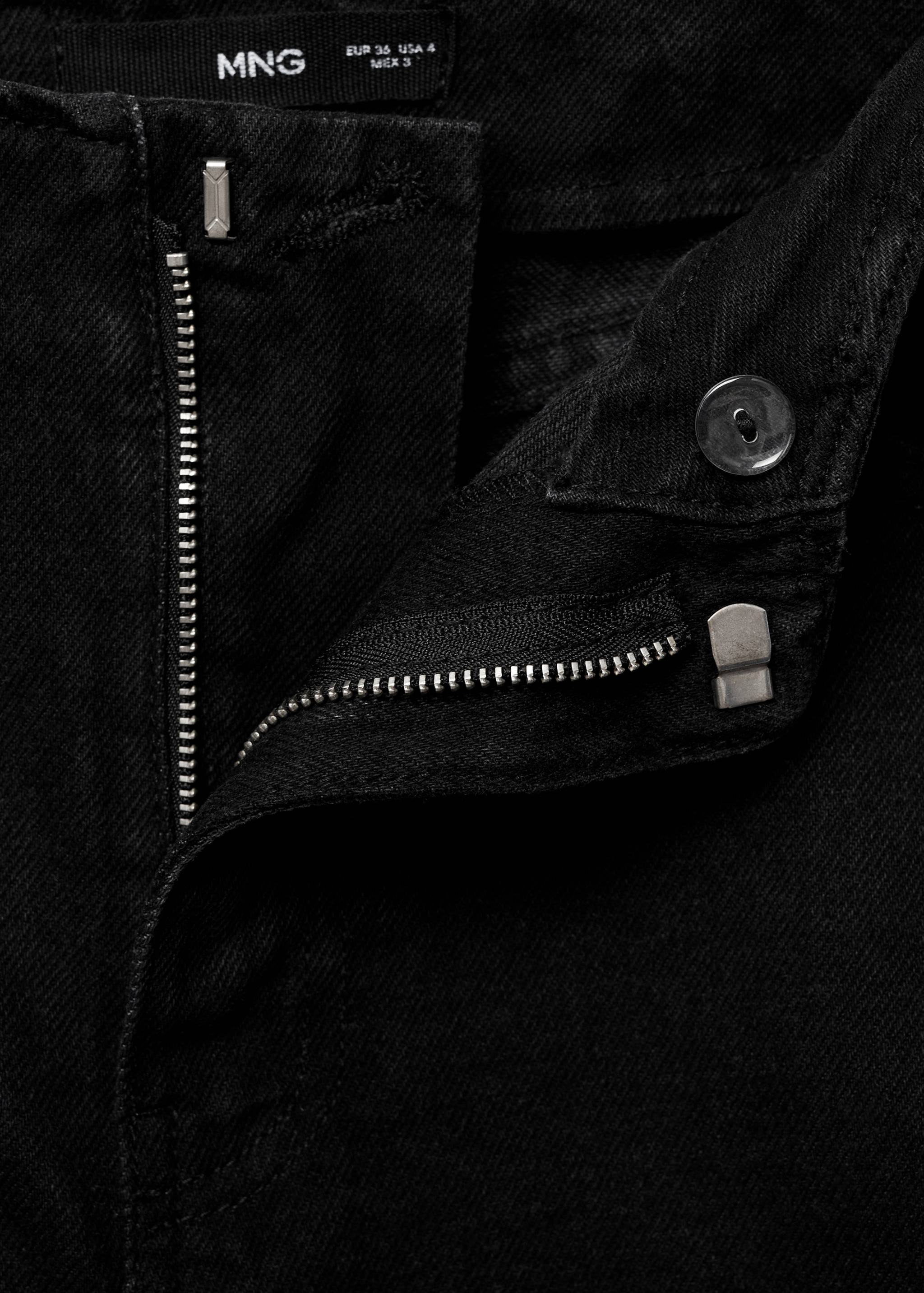 Wide leg mid-rise jeans - Details of the article 0