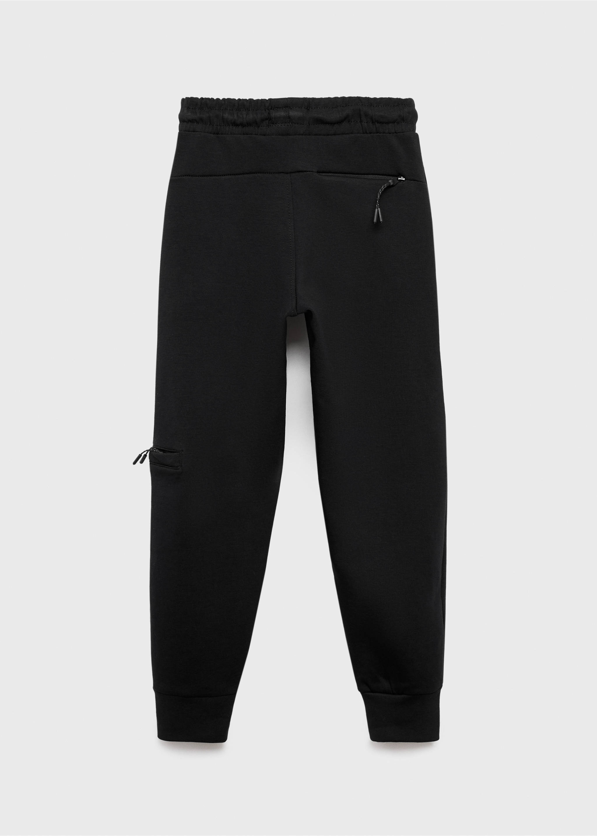 Joggers interlock - Revers de l'article, Negre. Ref: 17034419-00.